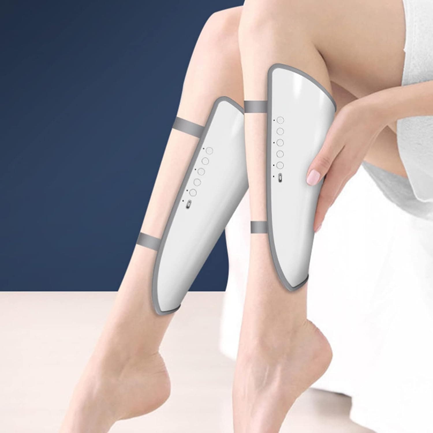 Leg Massager For Relaxation And Calf Massage With 5 Intensities 2 Modes, 4 Massage Head