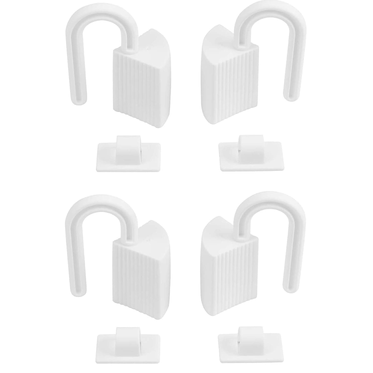 YelaJoy Finger Pinch Guard, Door Hinge Guard for Baby Fingers, Safe Finger Protector for Door Stay Open, Baby Proofing Catch Door Stopper, Anti Pinch Door Locks Guard for Children(Pack of 4, White)