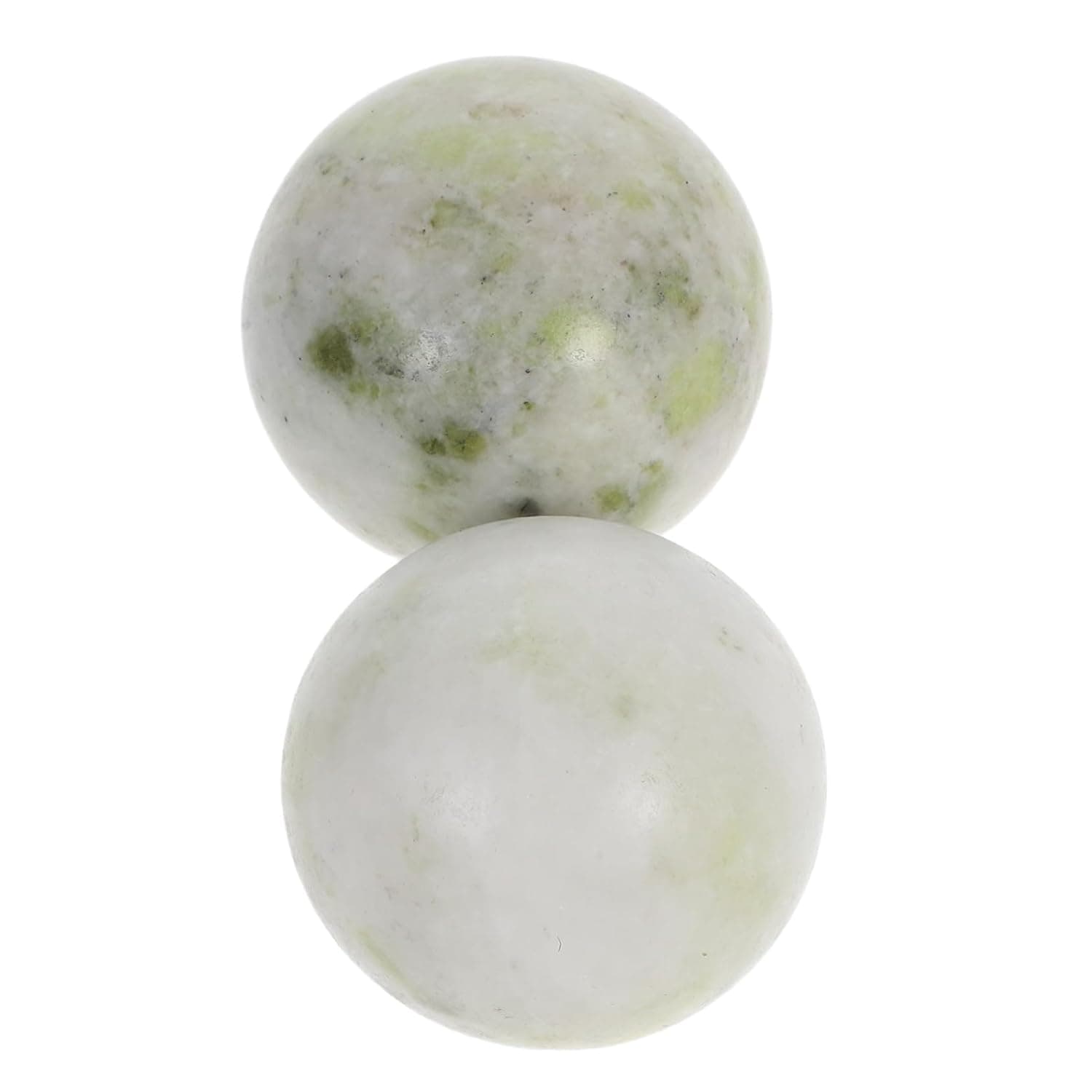 NOLITOY 2pcs Jade Baoding Balls Hand Exercisers for Strength Meditation Ergonomic Design for Hand Therapy Relaxation Deep Tissue Massage Comes Storage Box