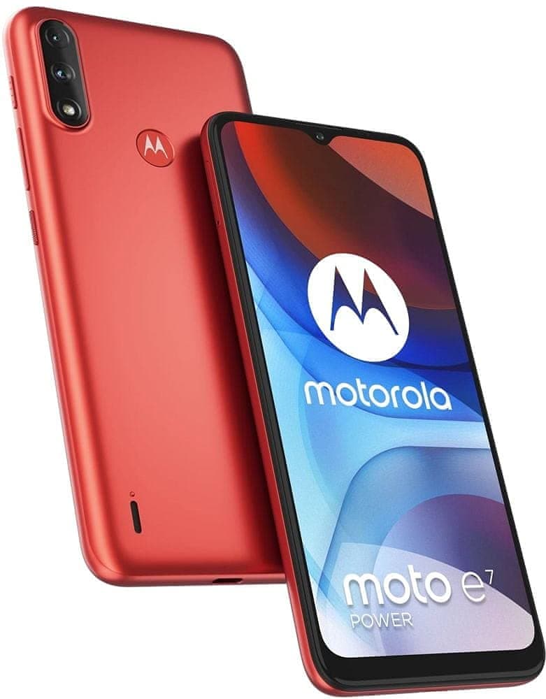 Motorola Moto E7 Power Dual-SIM 64GB ROM + 4GB RAM (GSM only | No CDMA) Factory Unlocked 4G/LTE SmartPhone (Coral Red) - International Version