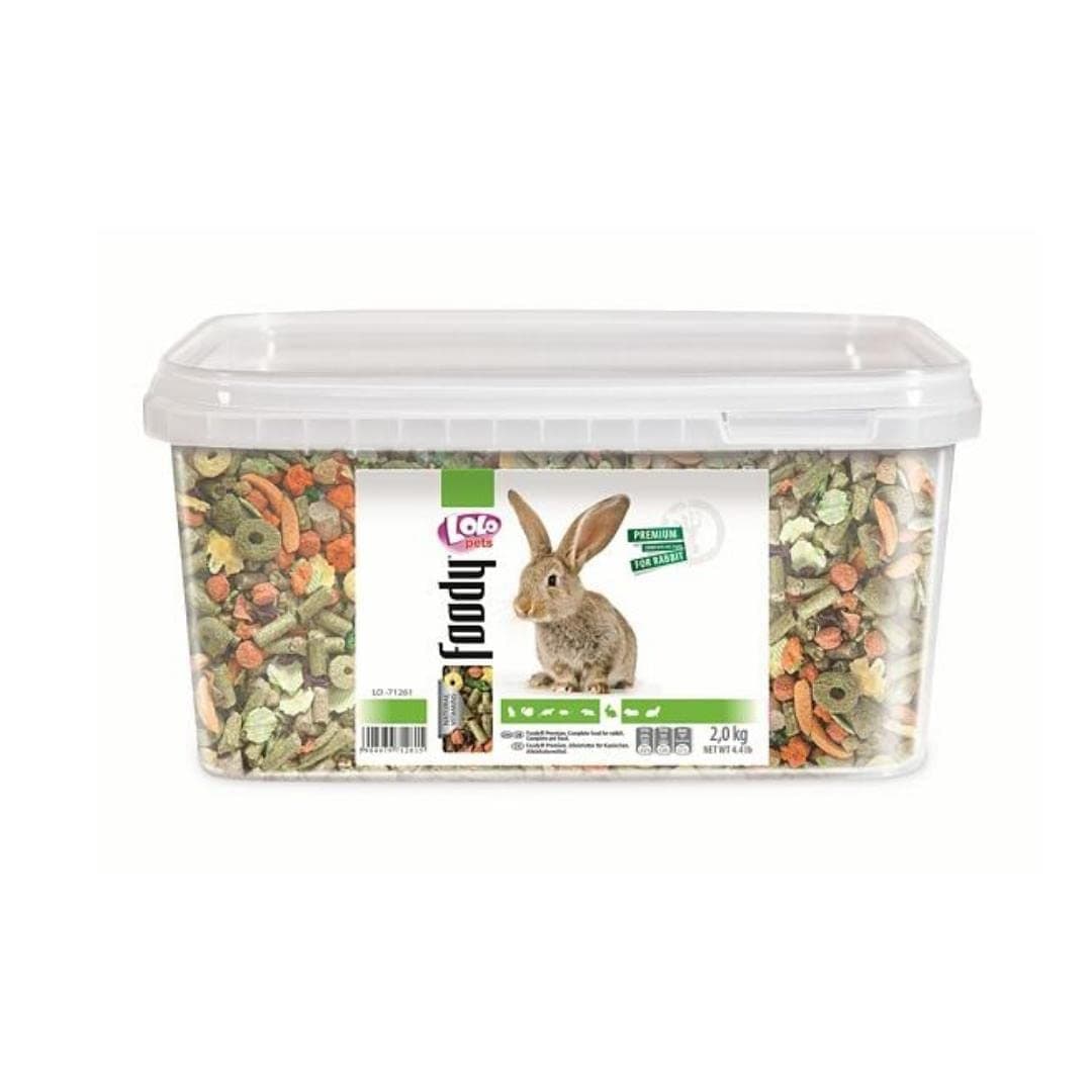 Lolo Pets Foody Premium Complete Food for Rabbit 2kg