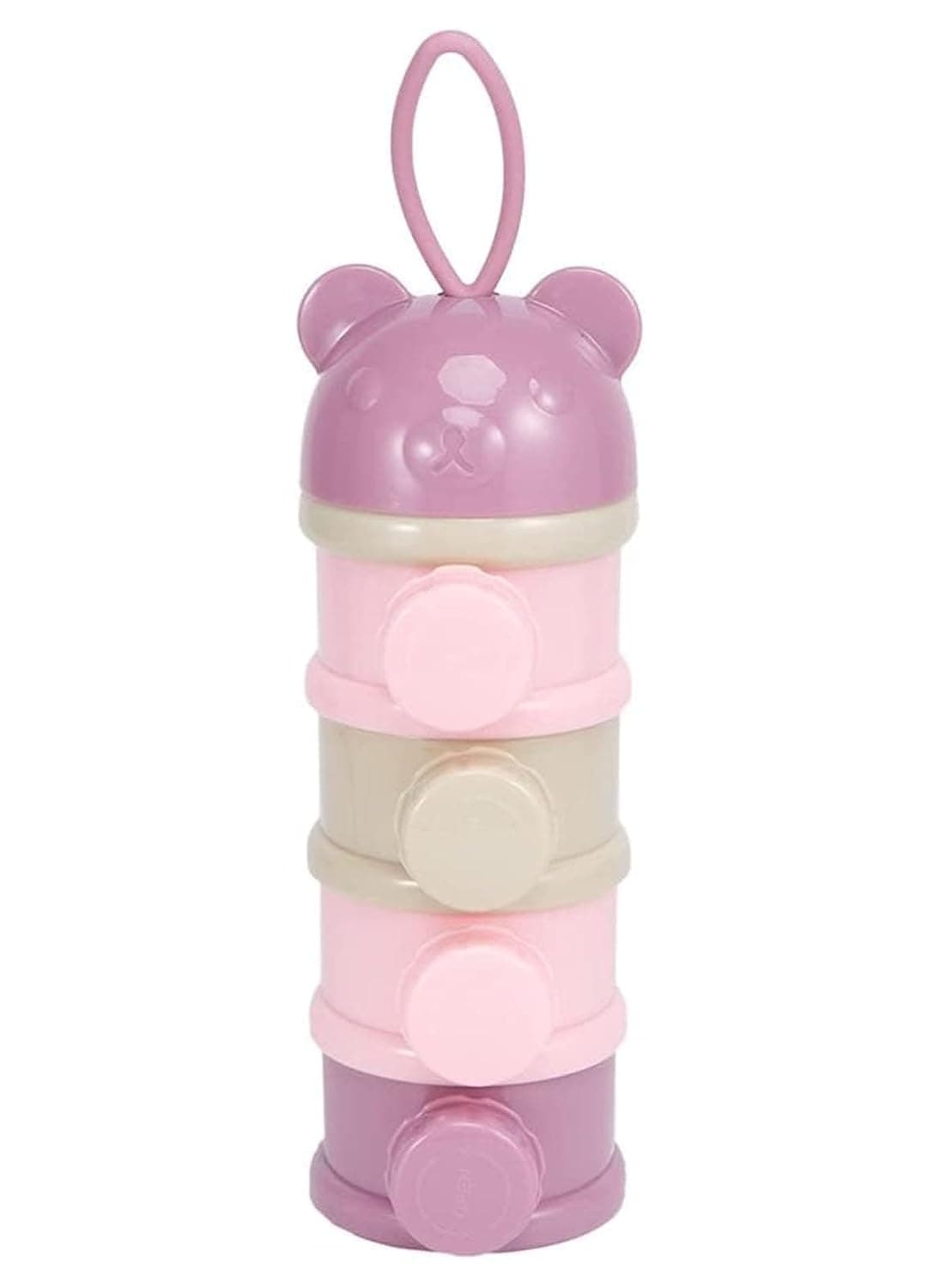 Zealite Baby Milk Powder Dispenser Formula Box with 4 Layer, Milk Powder Dispenser Pot Non-Spill Kids Milk Powder Storage Container Snacks Box Portable Container Bottle for Travel Outdoor