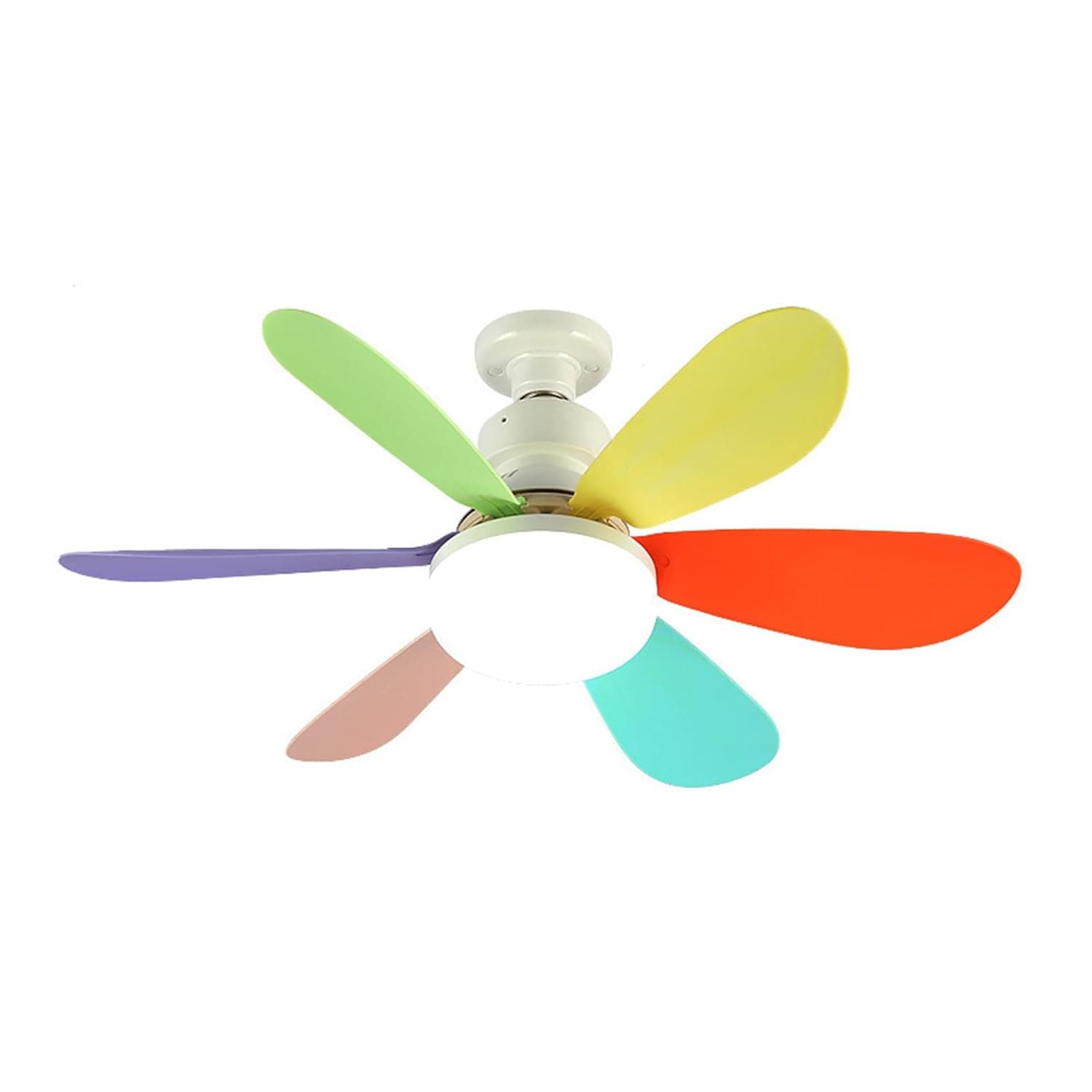 Pepisky E27 Fan Lamp Tri-color Dimming Home Bedroom Kids Study Room Living Room Fan Lamp Infinitely Dimmable Timing Function With Remote Controller