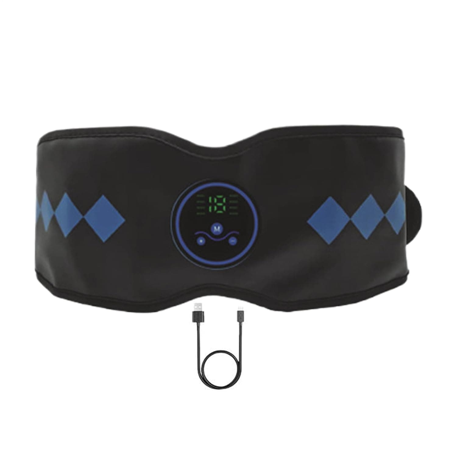 Stomach Massager 19-level Smart Portable USB Rechargeable Yoga Supplies | Abdominal Massage Machine for Abdomen Stomach Spa Post Workout Recovery Relaxation Routine Fitness Exercise