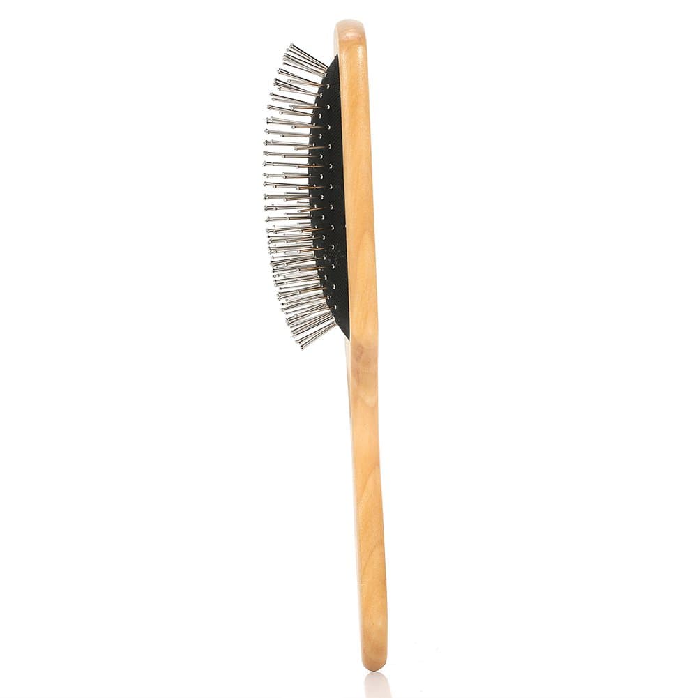 Generic Massage Brush for Women with Durable Wooden Handle and Steel for Scalp Care and Relaxation 25cm