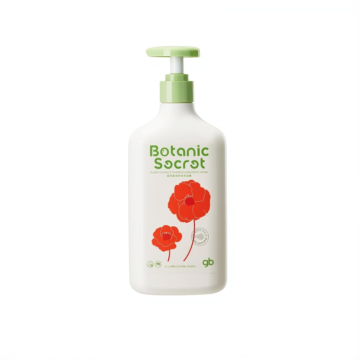 gb Botanic Secret 2-in-1 Shampoo & Body Wash for Babies | 500ml | Gentle Moisturizing Care with Camellia Extract | Tear-Free Formula | Suitable for Sensitive Skin