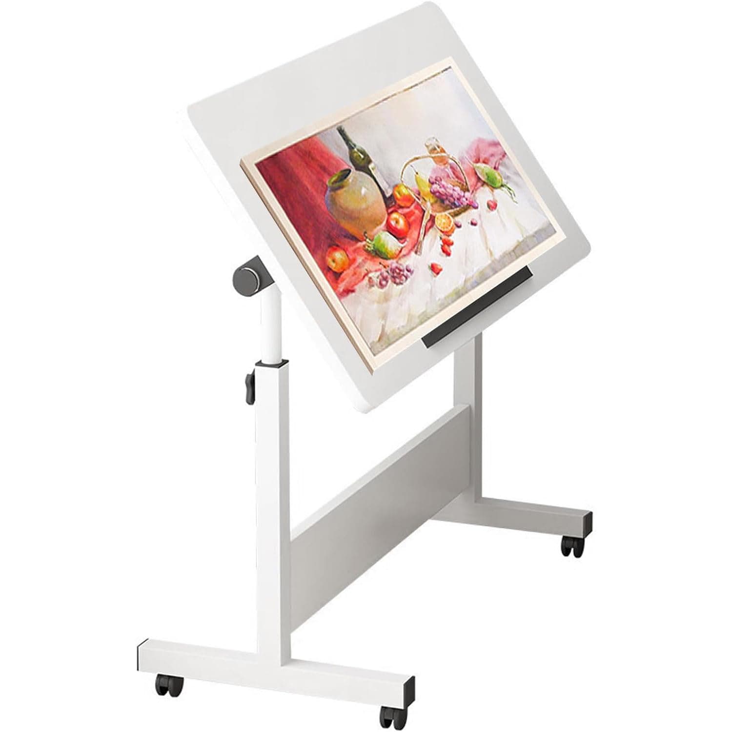 Drawing Tables for Artists, Adjustable Height Tilting Art Drafting Desk Portable Folding Work Table Computer Desk, Home Office Desks for Drawing Workstation Writing Studying