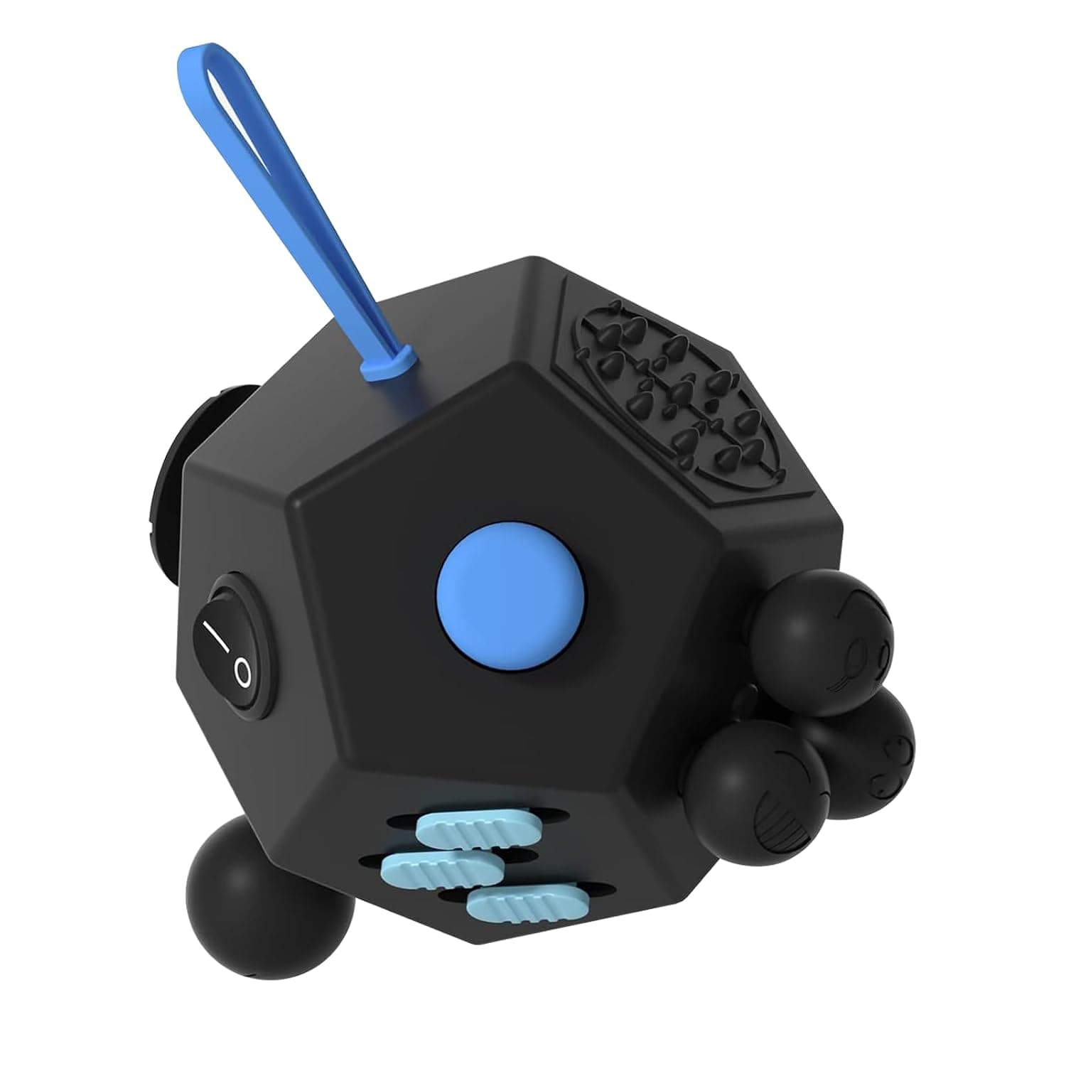 DoDoMagxanadu (A5 Black) - Minilopa Fidget Dodecagon -12 Side Fidget Toy Cube Relieves Stress and Anxiety Anti Depression Cube for Children and Adults with ADHD ADD OCD Autism (A5 Black)