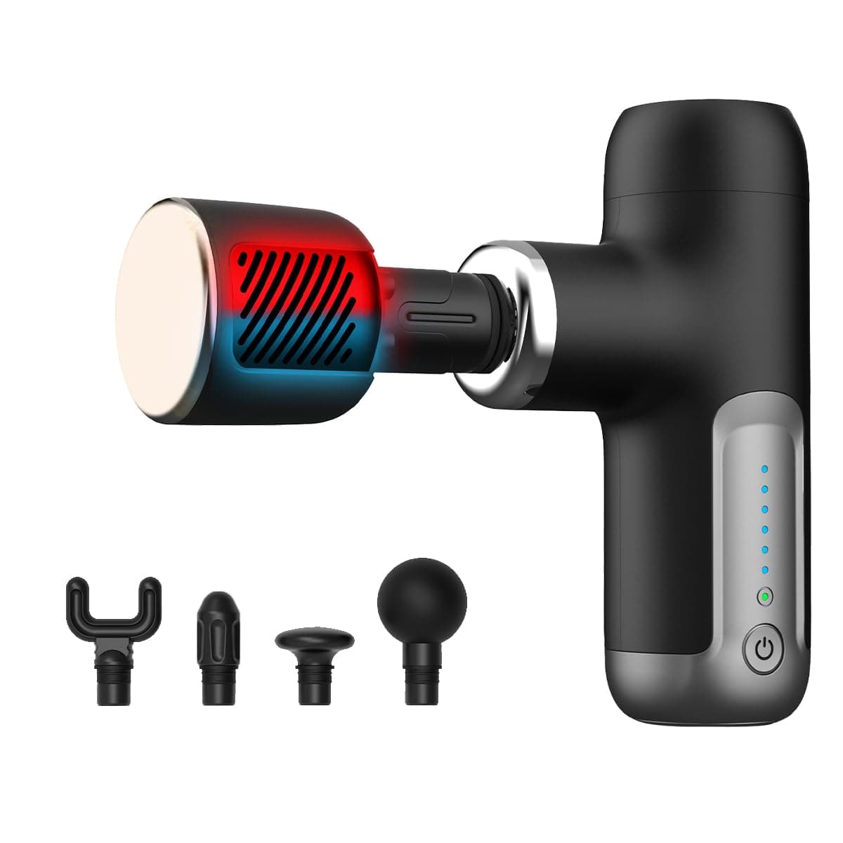 AccLoo Hot and Cold Massage Gun Deep Tissue, Handheld Muscle Massager Gun for Pain Relief, Professional Massage Gun for Back, Shoulder, Leg, Quiet Portable for Sports, Home, Office, and Gifts