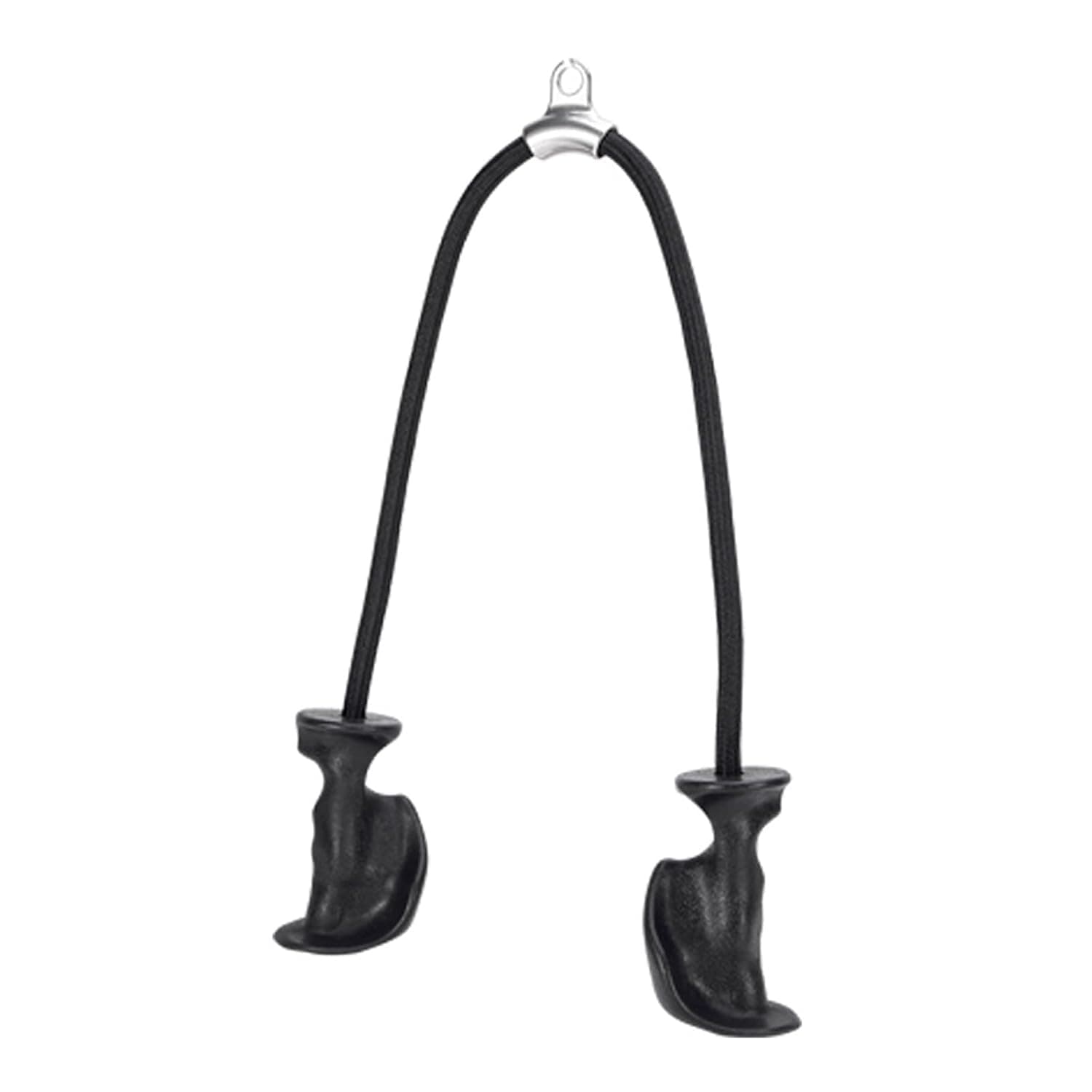 1 pack Triceps Rope Cable Attachment, Black Ergonomic Pull Down Exercise Handle, PP Material, for Cable Machine, Home Gym Equipment