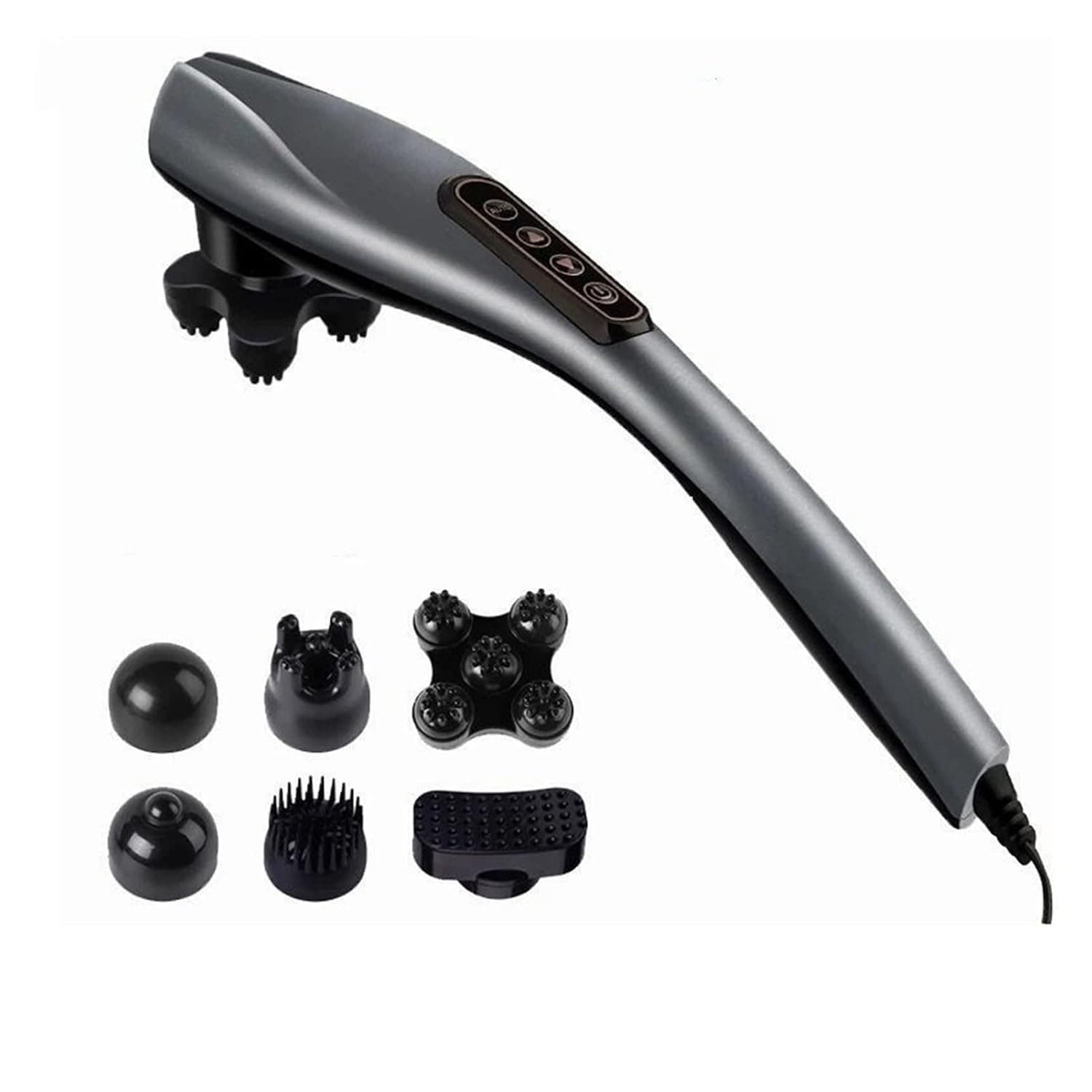 Beauty Machine Electric Massager Hammer Full Body Relaxation Massage Roller Back Neck Leg Feet Pain Relief 6 Massage Heads For Home Salon Use (Color : 4, Size : One Size)
