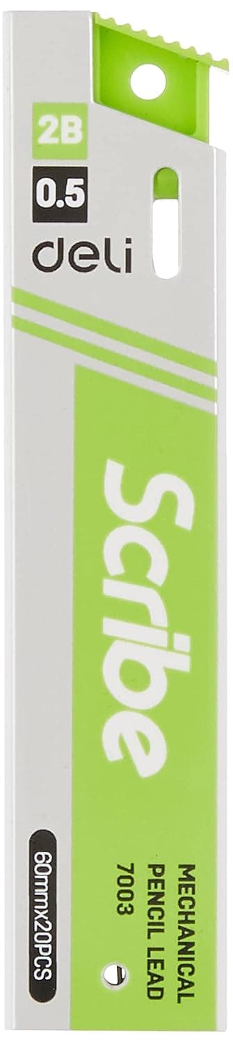 deli E7003 Mechanical Pencil Leads, 0.5 mm Tip Size, Multicolor