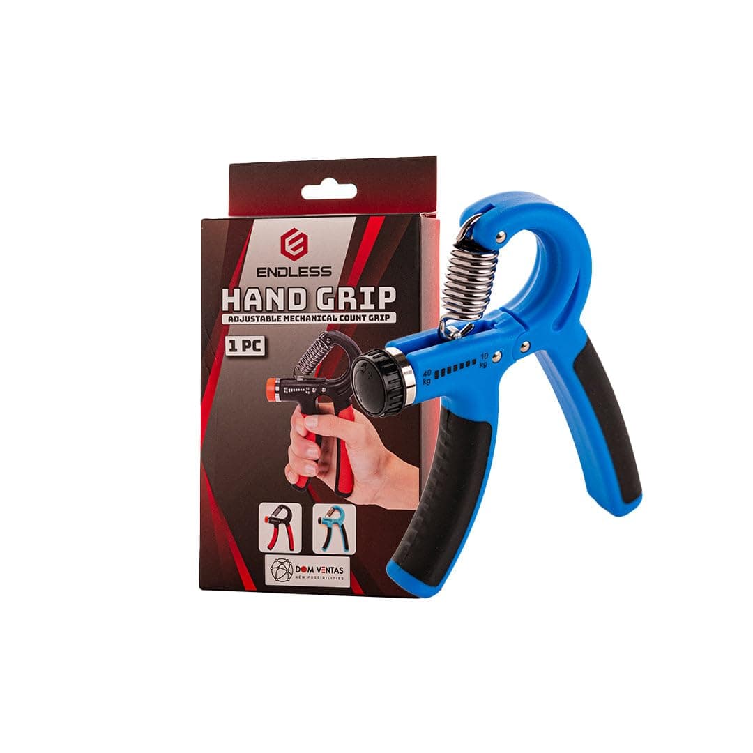 Endless Adjustable Hand Grip Strengthener Resistance Level with Counter| Exercise Equipment to Use in Home and Gym for Forearm and Finger Power Gripper Exercises