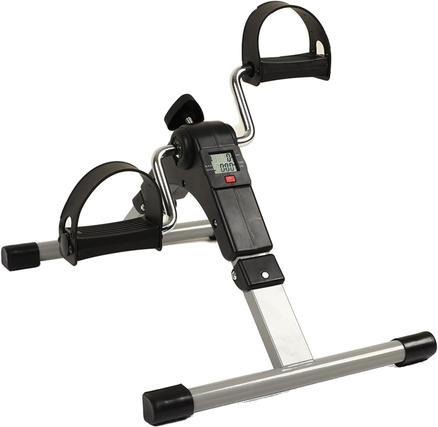 Folding Fitness Pedal Stepper Exercise Machine LCD Display Indoor Cycling Bike Stepper with Adjustable Resistance For Home Office Gym