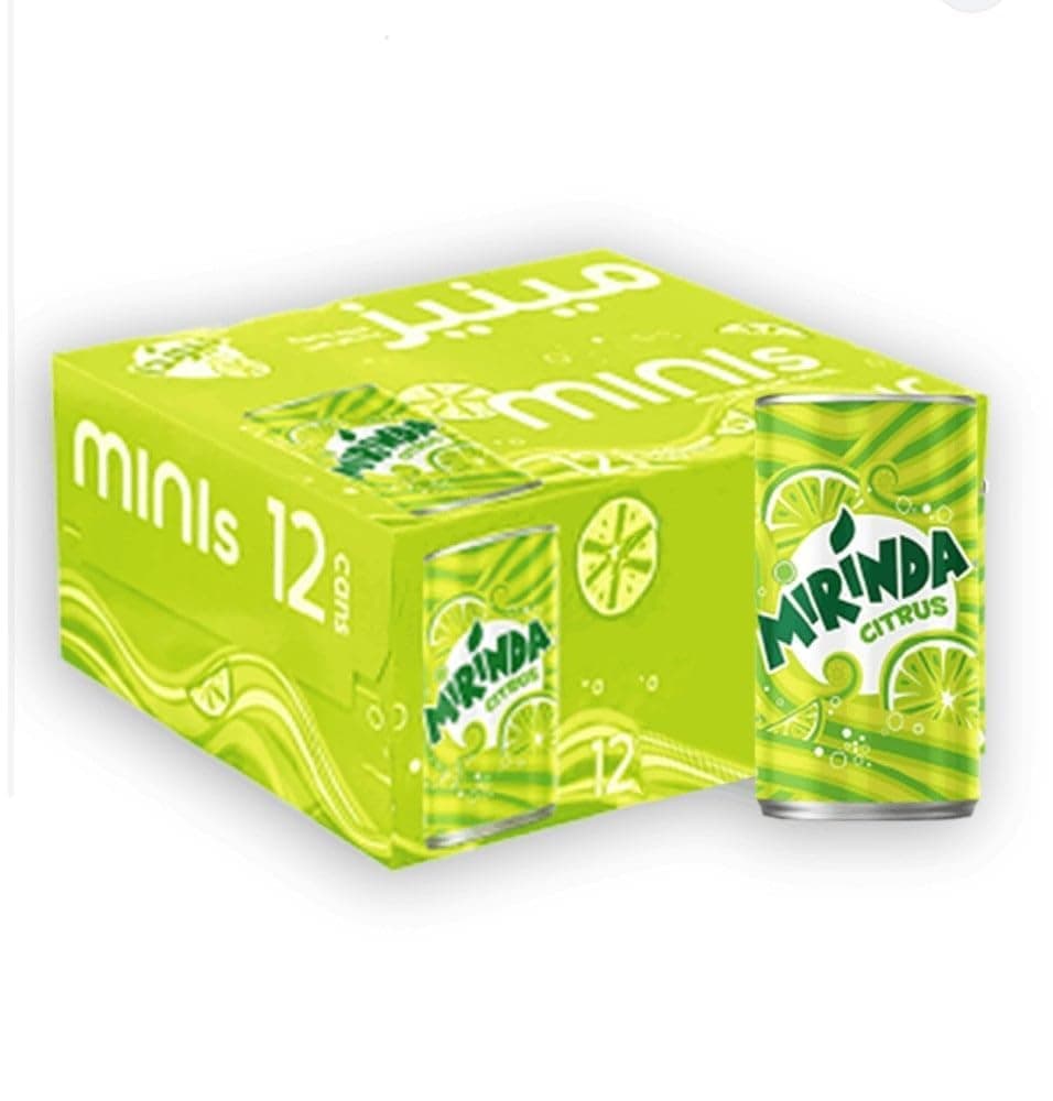 Mirinda Citrus Can, Carton, 12 x 150 ml