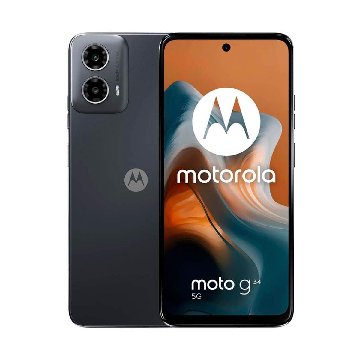 Motorola Moto G34 Dual-SIM 256GB ROM + 8GB RAM (GSM Only | No CDMA) Factory Unlocked 5G Smartphone (Charcoal Black) - International Version