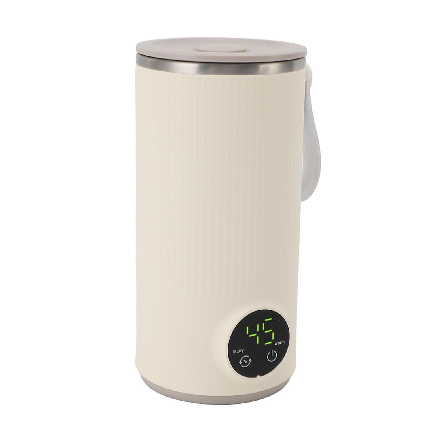 Portable Milk Warmer Mixer Heat Up to 55℃ Safe Premium Stainless Steel for Travel Baby Formula Warmers 400ML