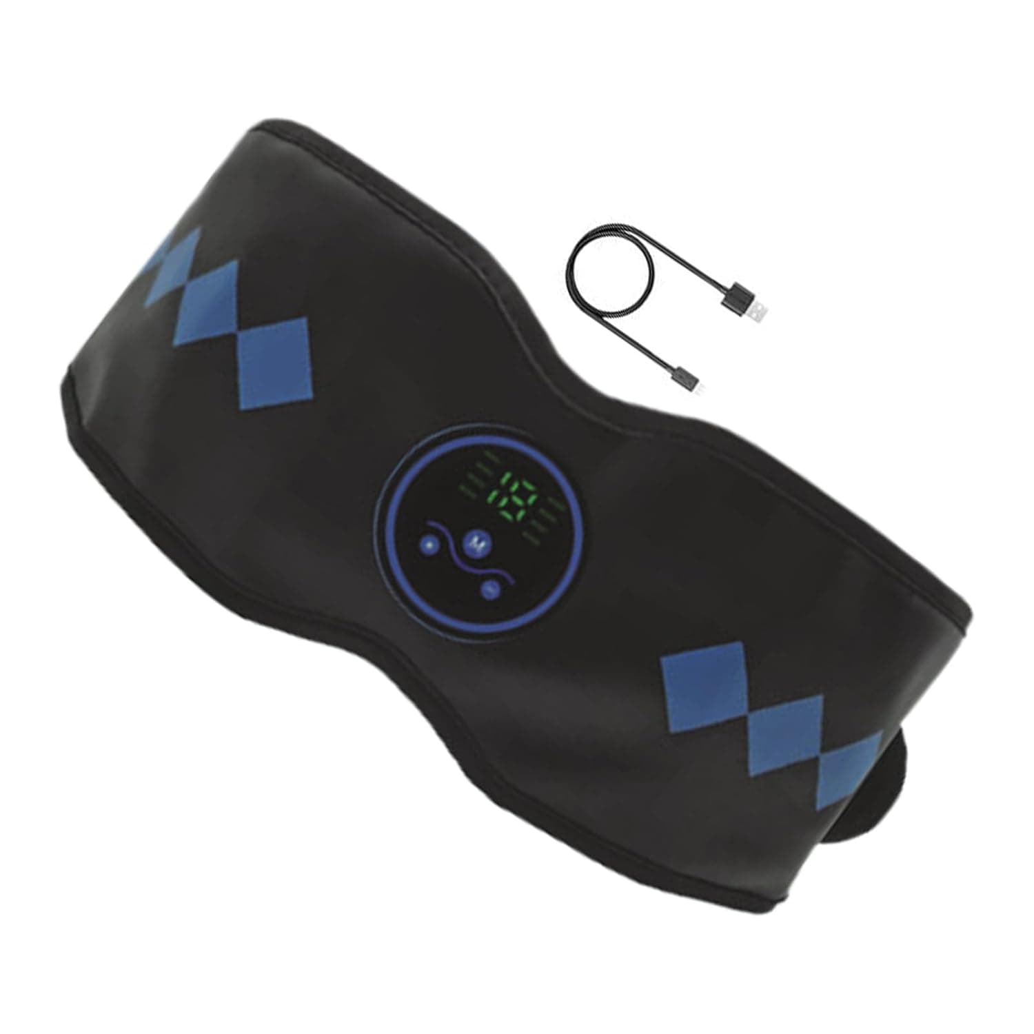 Ab Massage Belt 19-level Smart Portable USB Rechargeable Yoga Supplies | Belly Massage Machine for Abdomen Stomach Spa Post Workout Recovery Relaxation Routine Fitness Exercise