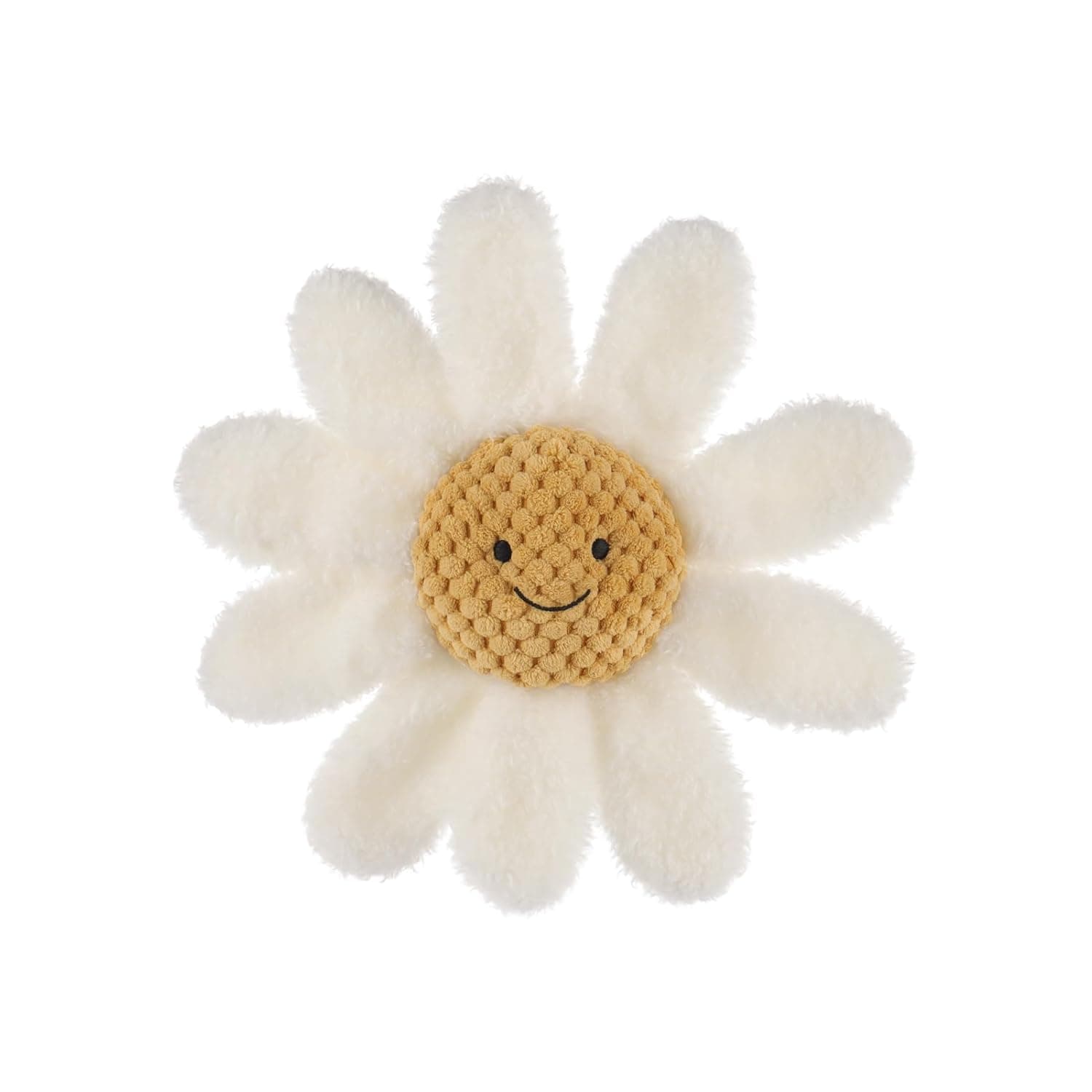 Apricot Lamb Daisy Baby Rattle for the Newborn, Stuffed Animal Rattle Plush Toy Lovey for Boys and Girls, 0-3 Months, 0-6 Months and Above, 7.9 Inches