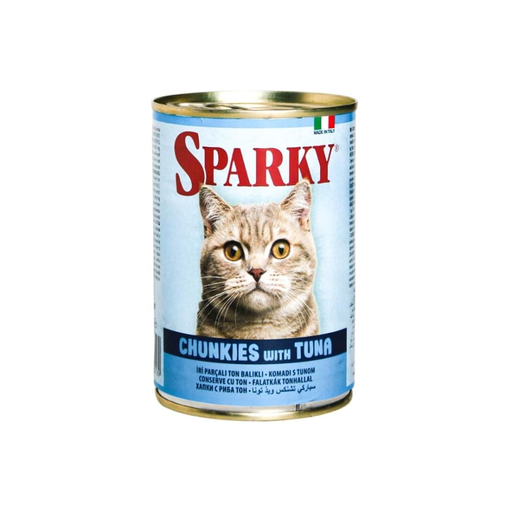Sparky Chunks with Tuna Adult Cat Food 415 g