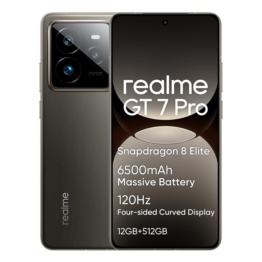 Realme GT 7 Pro DUAL SIM 512GB ROM + 12GB RAM (GSM Only | No CDMA) Factory Unlocked 5G Smartphone (Galaxy Grey) - International Version