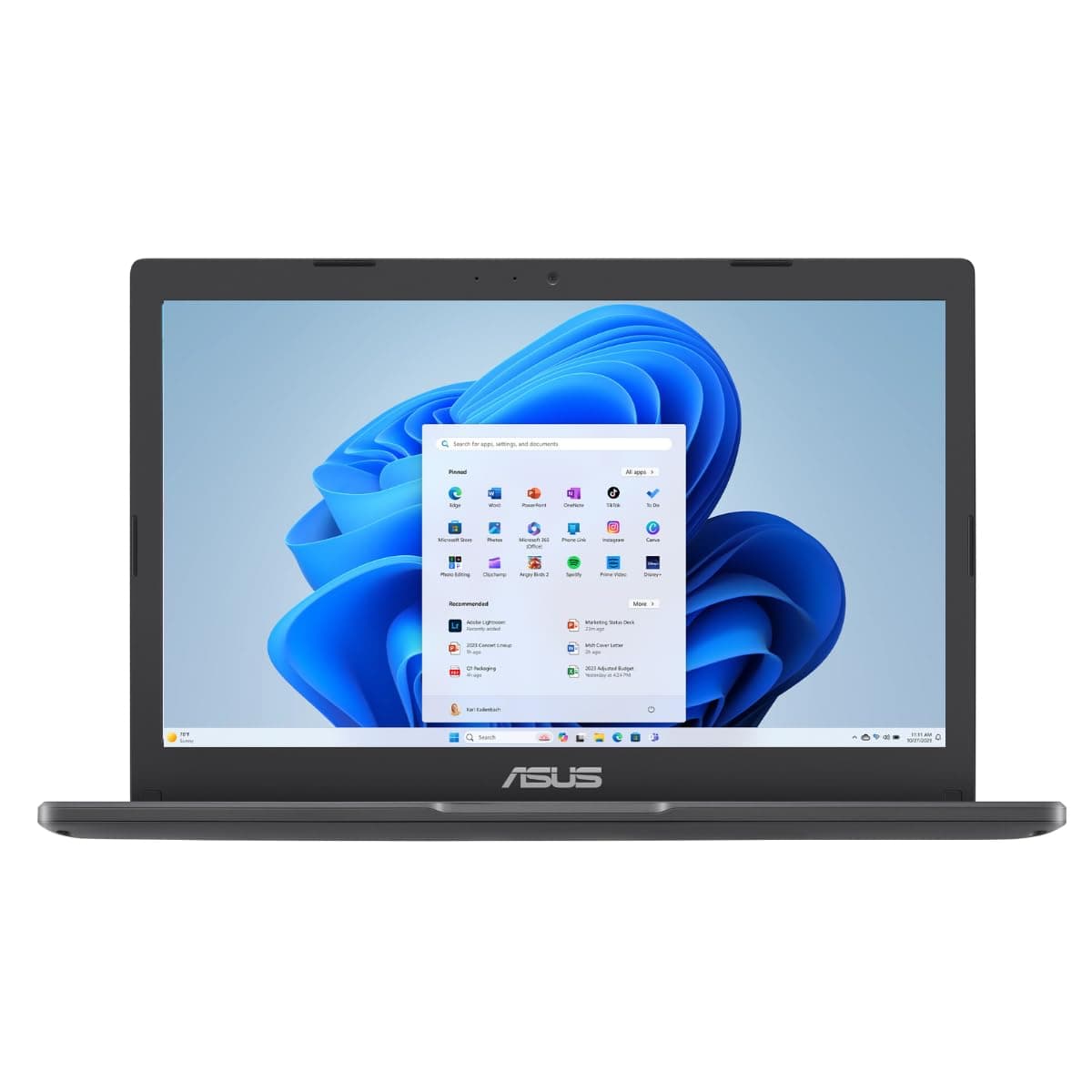 ASUS 2024 Vivobook Go 11.6” HD Laptop, Intel Dual Core N4500, Intel Graphics, 4GB, 128GB, Windows 11 Home in S Mode, Star Black, L210KA-ES04