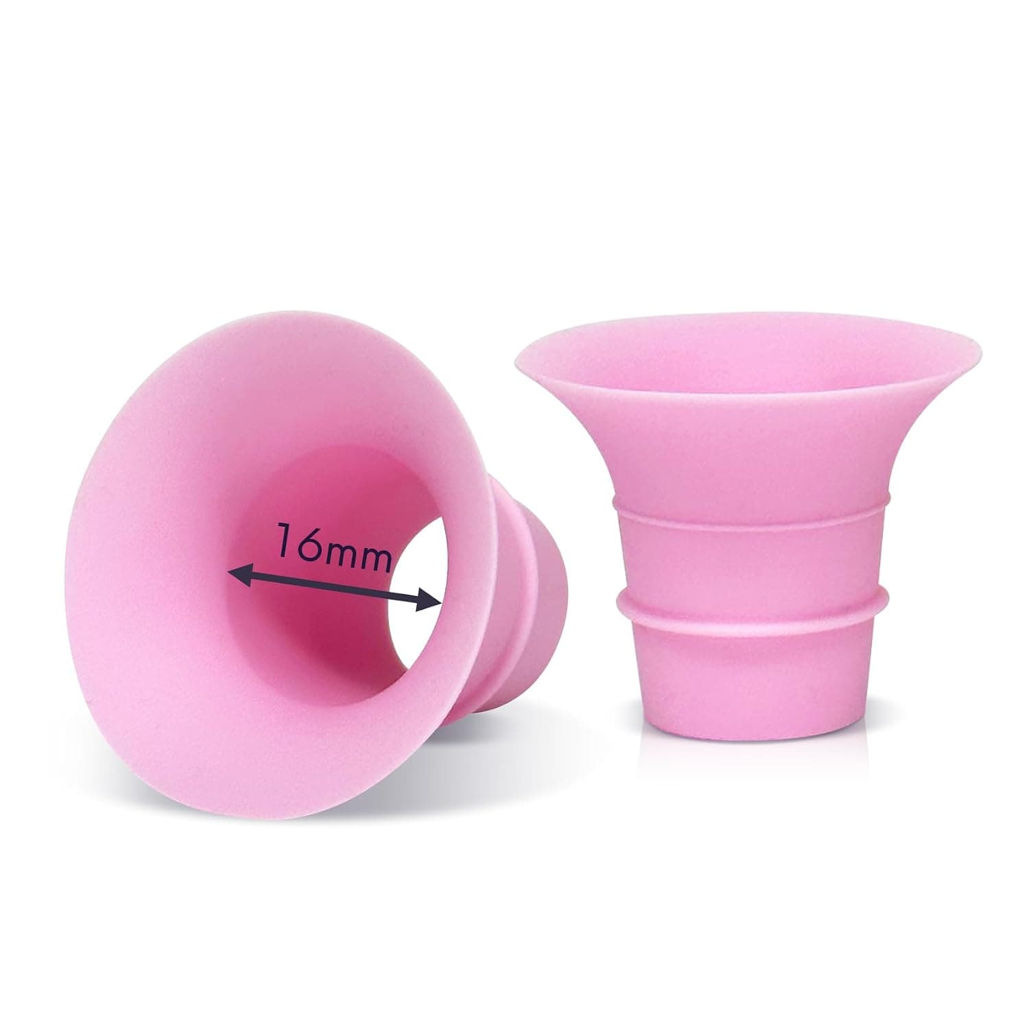 16mm Flange Insert Compatible with Elvie Stride, S18 S21 S23, Medela, for Spectra S1 S2, TSRETE, Momcozy S9 Pro S10 S12 Pro Wearable Pumps, Reduce 24mm Breast Pump Flanges Down to 16 mm, 2PC