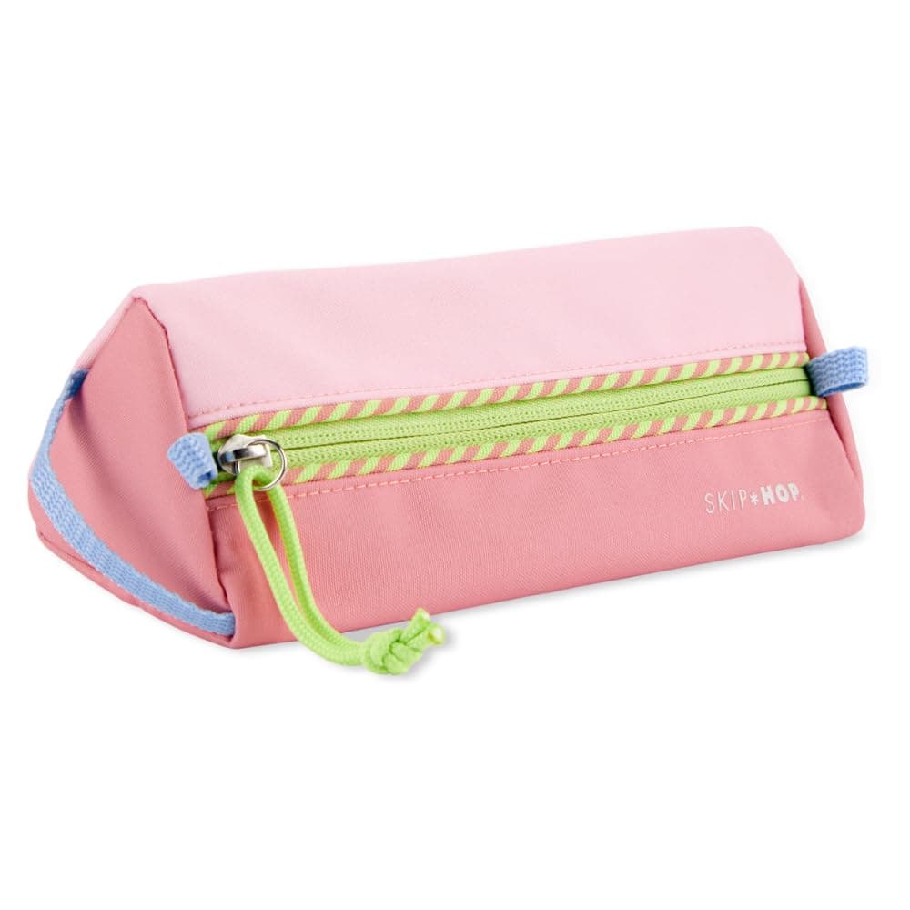 Skip Hop Kids Pencil Pouch – Zippered Case for School & Travel Supplies – Wildflower