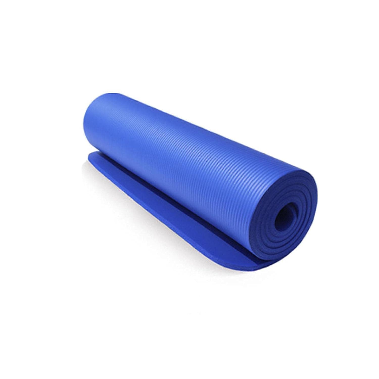 10mm yoga mat fitness yoga exercise mat pad anti-sports blanket fitness equipment blue