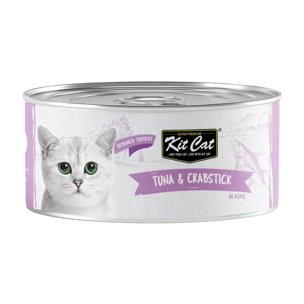 Kit Cat Deboned Wet Food Tuna Crab Toppers 80g