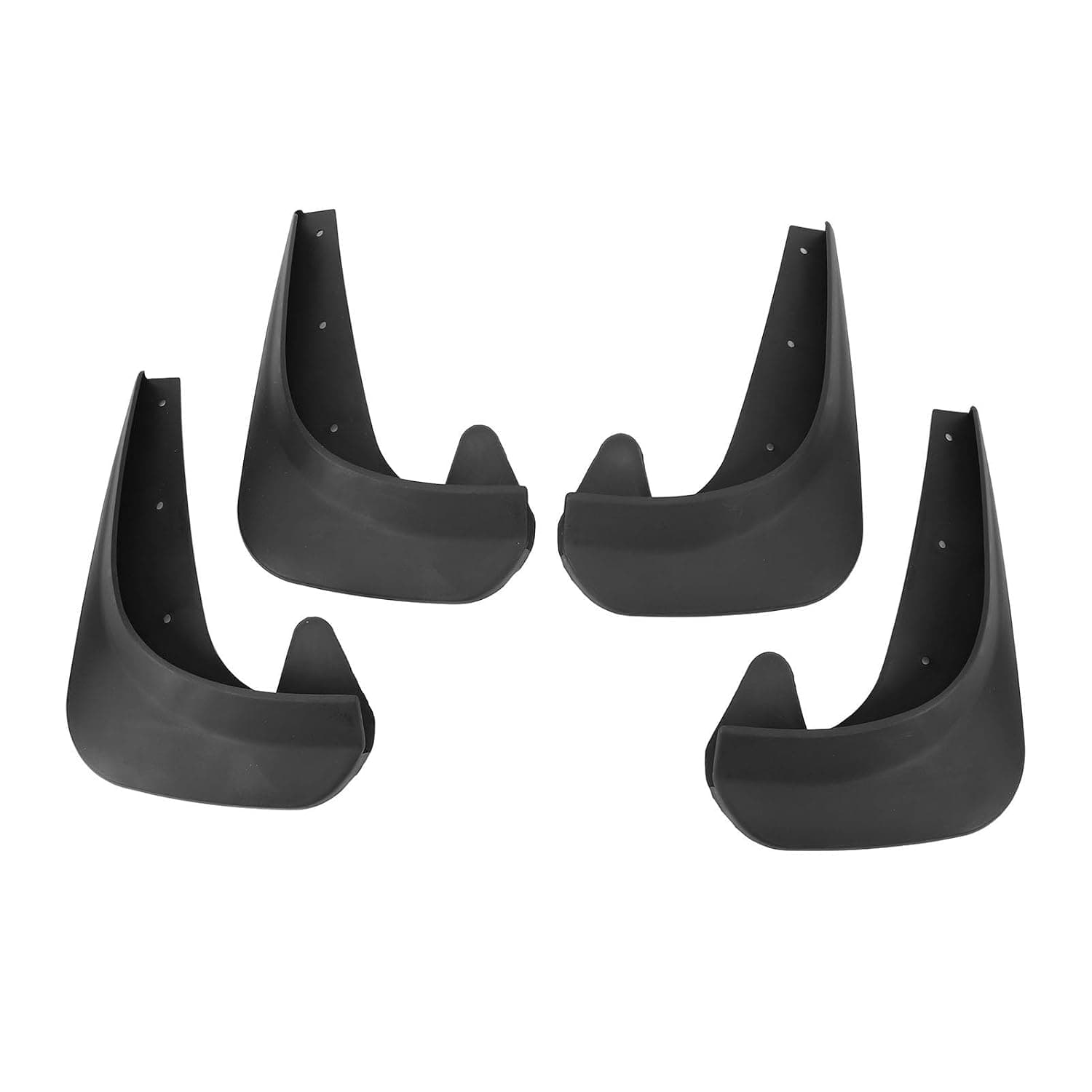 4PCS Universal Car Mud Flaps, Black Car Mudguard Splash Guards Front and Rear Set, Vehicle Tire Protector Mudflaps, Flexible and Bendable Dirty Fenders for Car Pickup Truck SUV