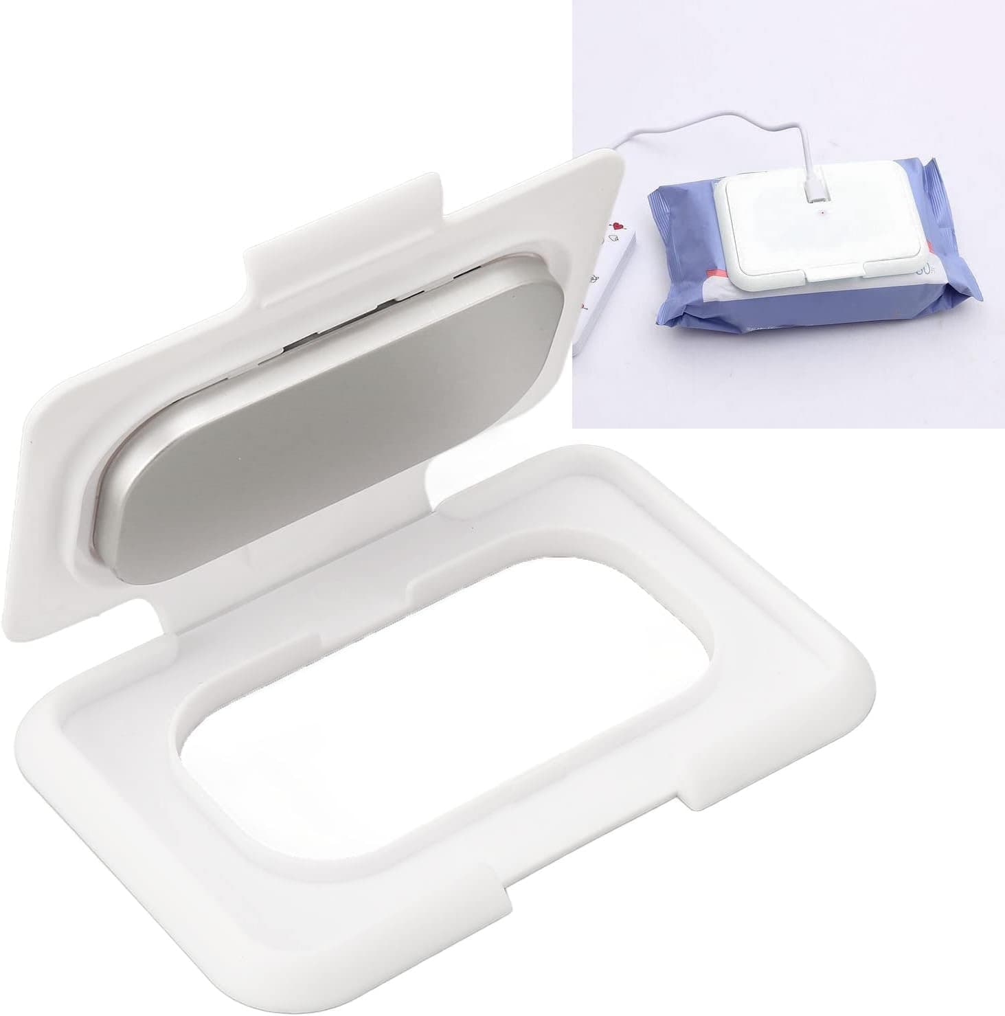 USB Baby Wipe Warmer, Portable Wet Tissue Heater for Cold Winter, Travel Baby Care Accessory