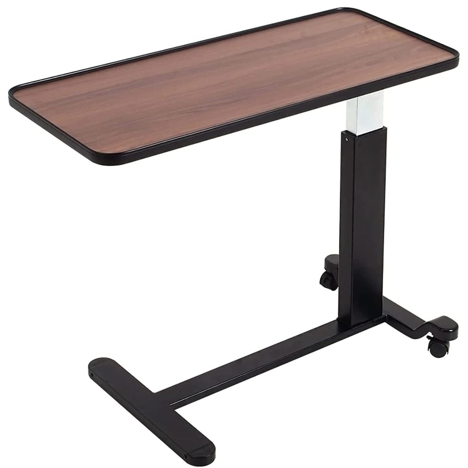 Medical Adjustable Overbed Bedside Table with Wheels Serve Meals, Use Laptop/Computer, Writing Over Bed Table Great for Elderly, Hospital Patients, Home Care (Color : A)