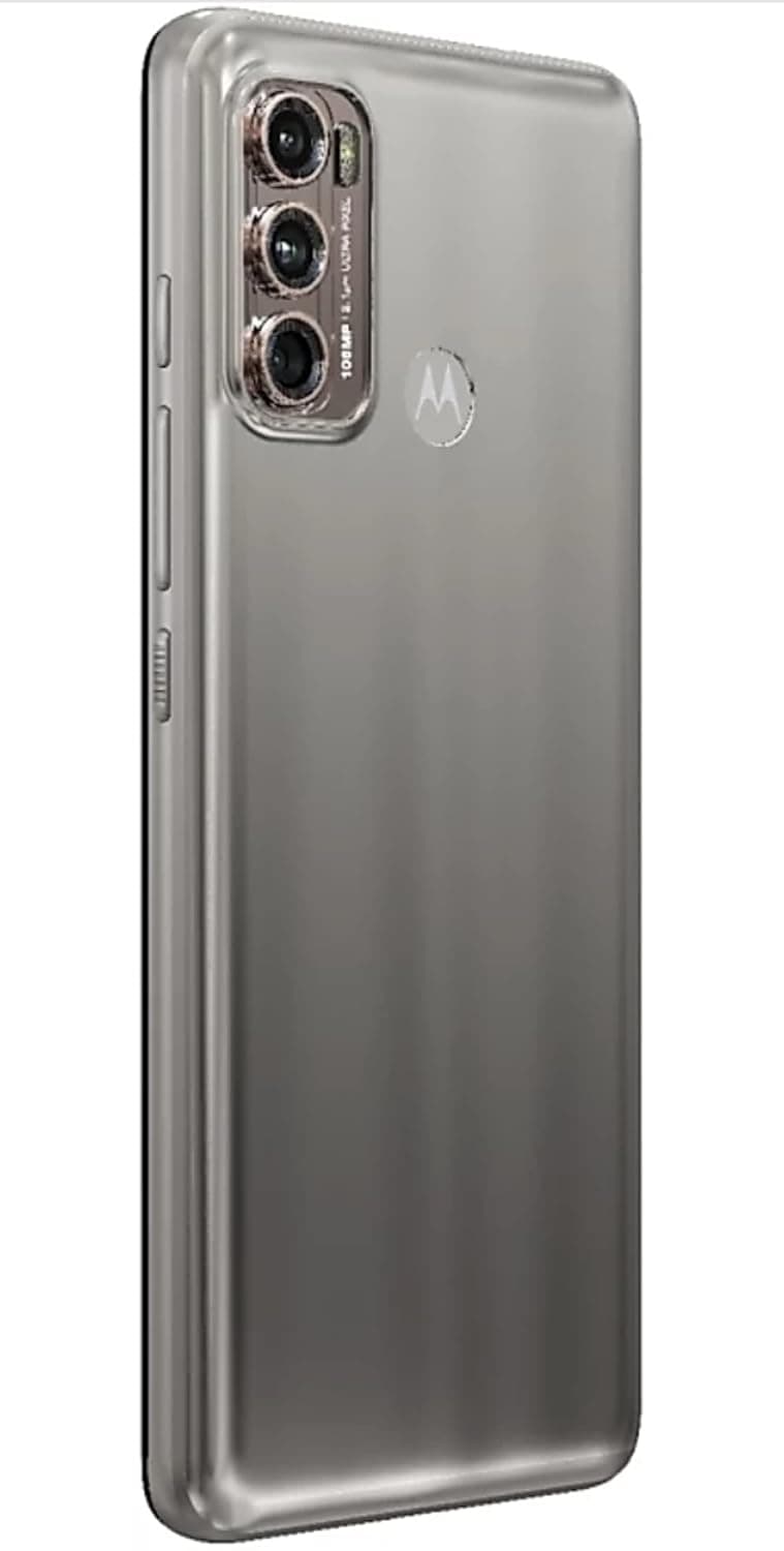 Motorola Moto G60 Dual-SIM 128GB ROM + 6GB RAM (GSM Only | No CDMA) Factory Unlocked 4G/LTE Smart Phone (Frosted Champagne) - International Version