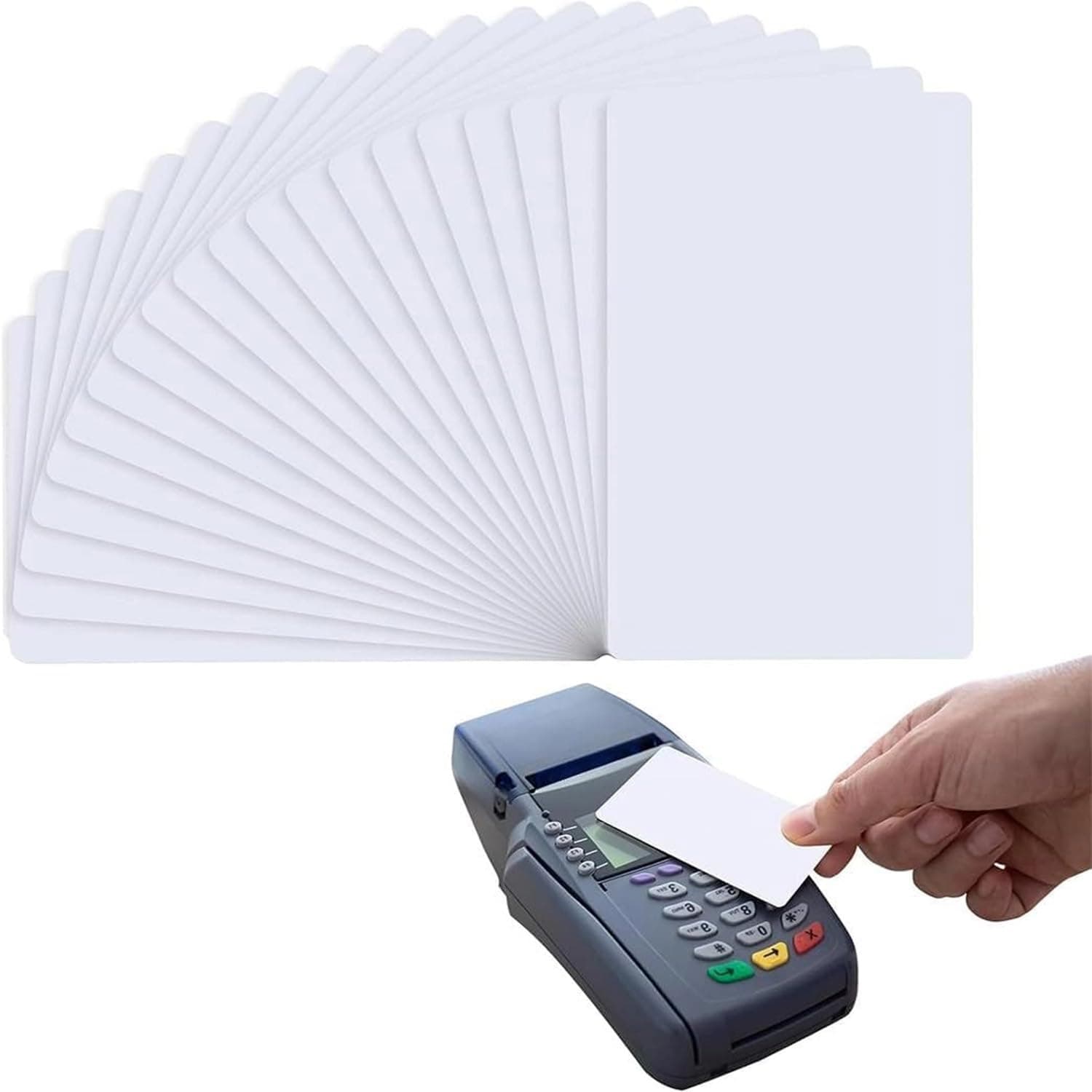 LinJie nfc card,NFC Tags /215 Cards NFC Blank 504 Bytes PVC Cards NTAG 215 NFC White Labels Compatible with TagMo and Amiibo for All NFC Enabled Smartphones and Devices(16 Pcs)