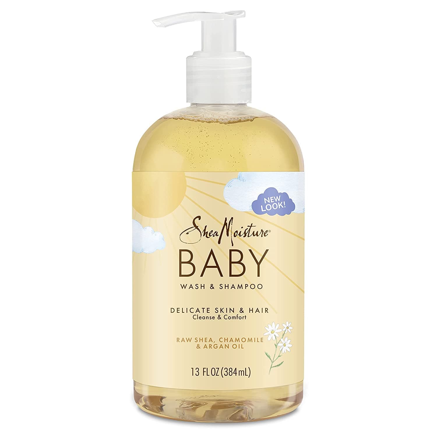 Shea Moisture Baby Shampoo Raw Shea Chamomile Argan Oil, 13 fl oz (384 ml)