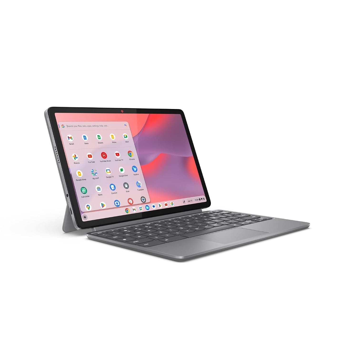 Lenovo Chromebook Duet - 2024 - Essential Laptop - Chrome OS - 10.95" WUXGA Touch Display - 4GB Memory - 64GB Storage - MediaTek Kompanio 838 - Detachable Keyboard - Luna Grey