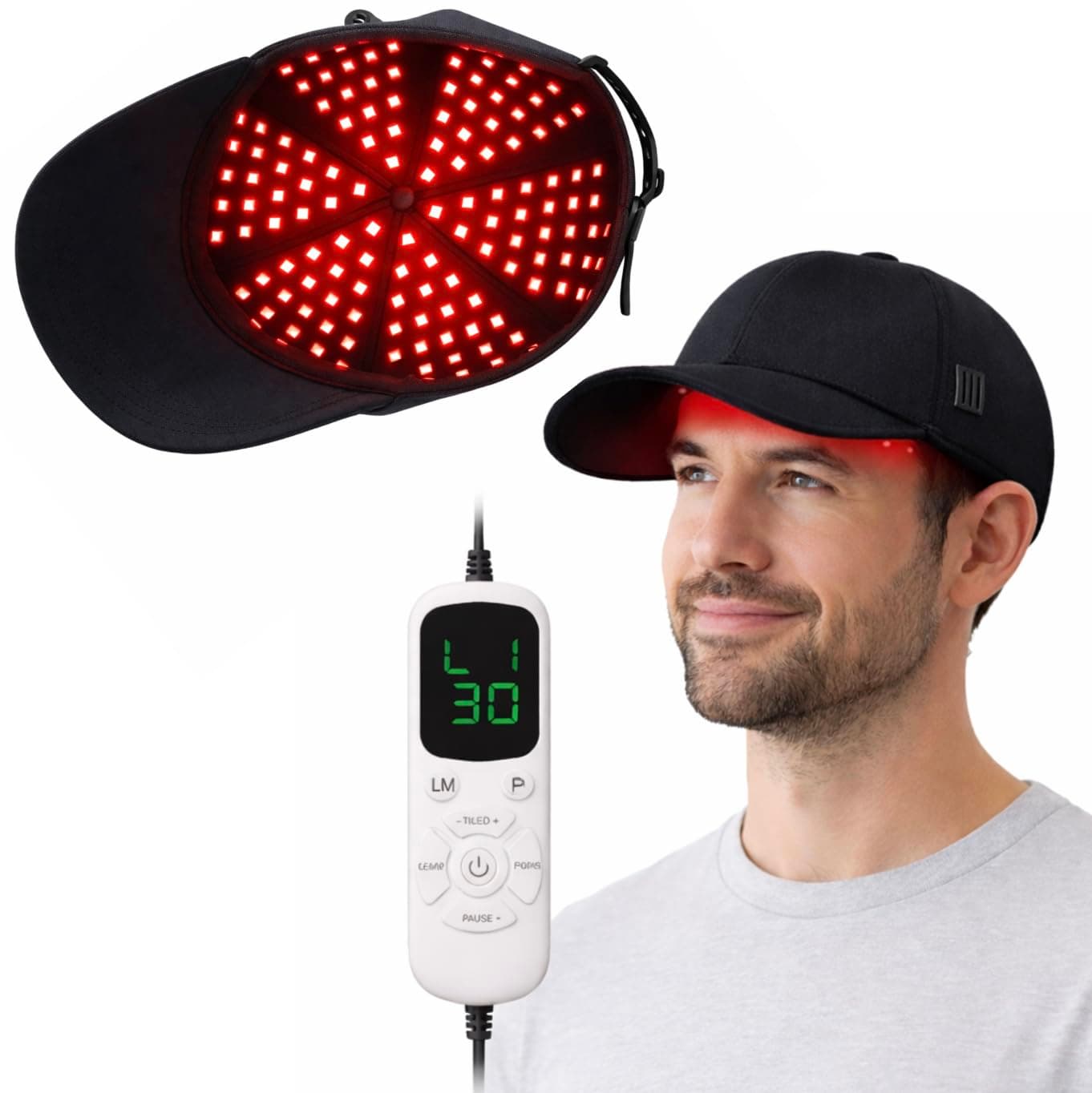 Red Light Therapy Cap/Hat for Scalp Wellness & Healthy-Looking Hair Appearance