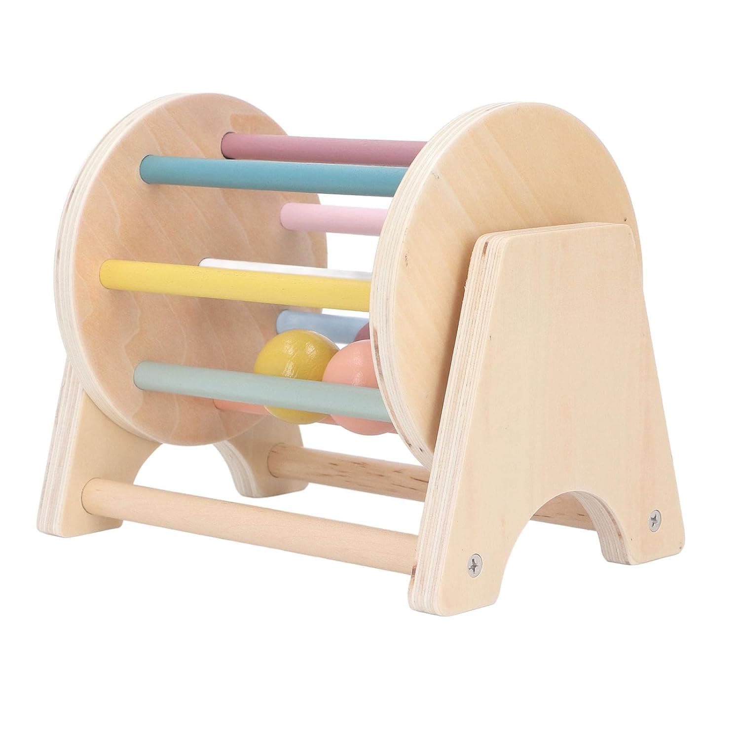 Logical Thinking Training Hand Eye Coordination Infant Rolling , Wooden Baby Toy with Design for Babies 6 12 Months
