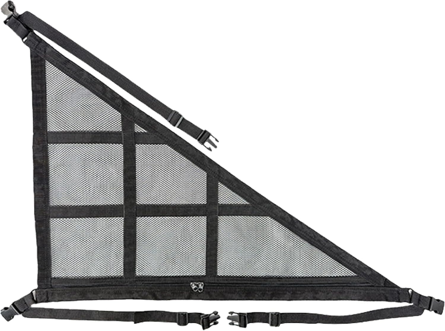 Car Ceiling Cargo Net, Double-Layer Mesh Roof Storage Organizer with Double Zipper and Adjustable Buckles, Anti-Sagging Overhead Bag, Ideal for Road Trip, Interior Storage, Black, 71×51cm