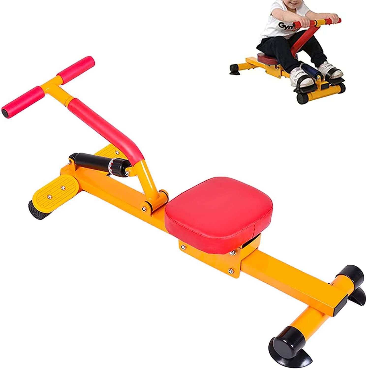 Kids Sports Supplies Rafting Machine Fitness Equipment Home Kids Physical Training Exercise Equipment for Kids 6-12 Boys Girls Christmas Gifts
