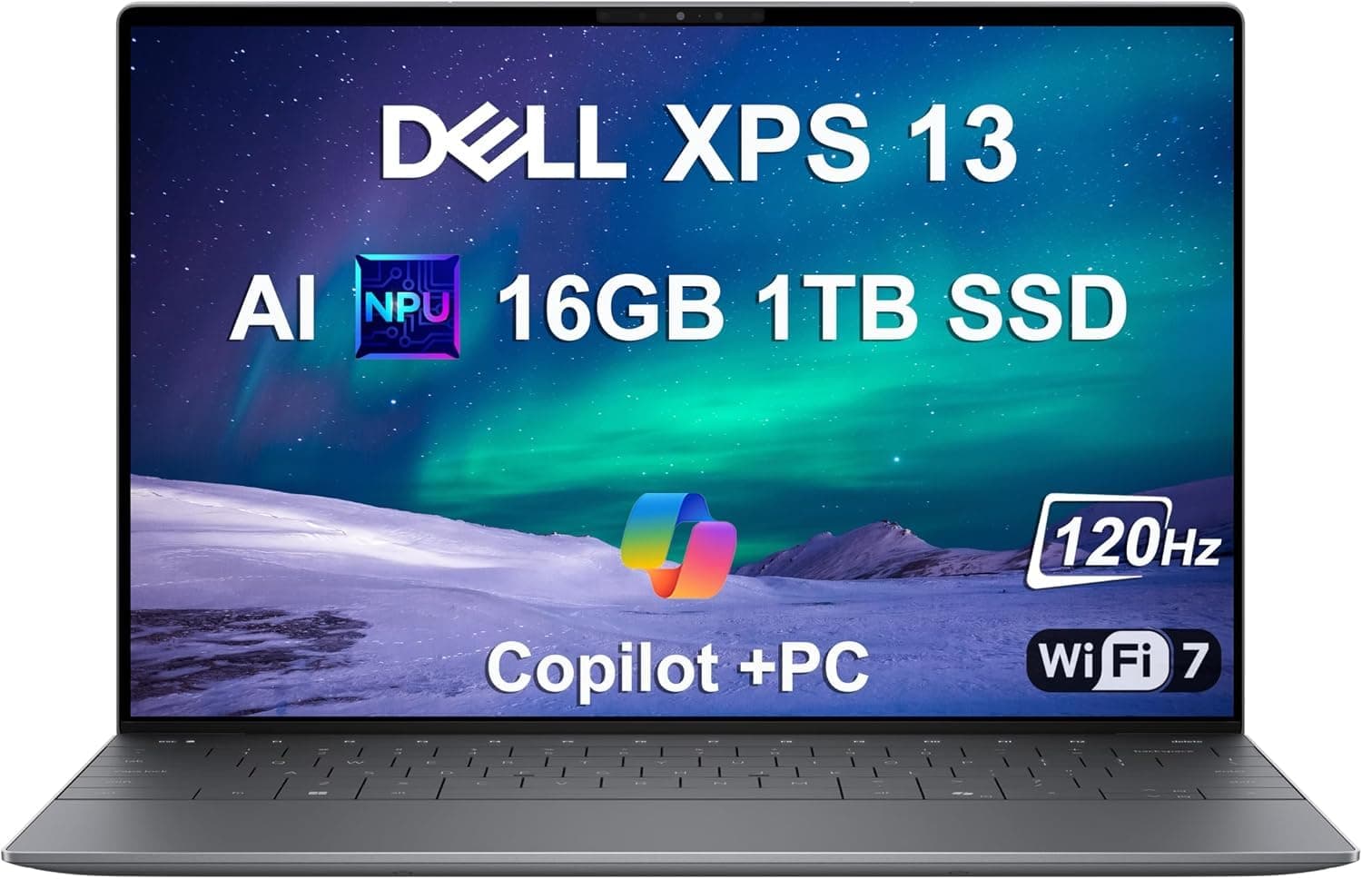 Dell XPS 13 9345, 13.4" FHD+ 120Hz, Snapdragon X Elite, 16GB DDR5, 1TB SSD | Premium Business Laptop, AI PC, > Intel Ultra 7-155H, 27 Hours Battery Life, Thin & Light, 500 nits, FP, Wi-Fi 7, Win 11 Pro