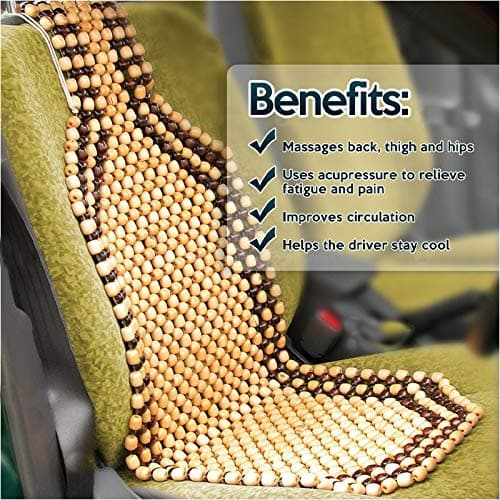 Sulfar Wooden Beads Seat Cushion Air Ventilating For Car Office Home Chairs الخرز الخشبي وسادة مقعد تهوية الهواء لكراسي مكتب سيارة المنزل