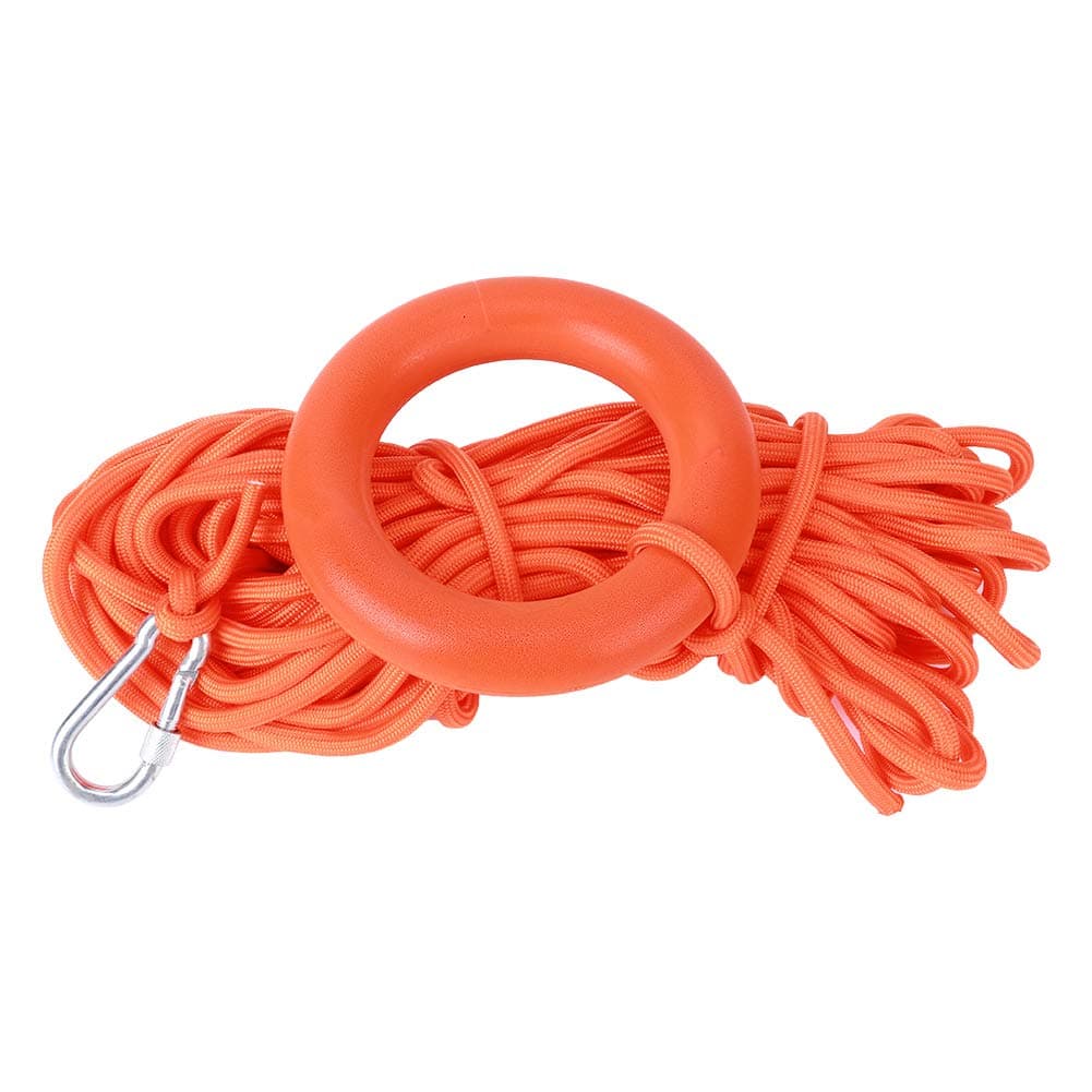 Water Floating Lifesaving Rope 98.4ft,Outdoor Professional Throwing Rope Rescue Lifeguard Rescue Lifeline with Bracelet/Hand Ring for Swimming Boating Fishing