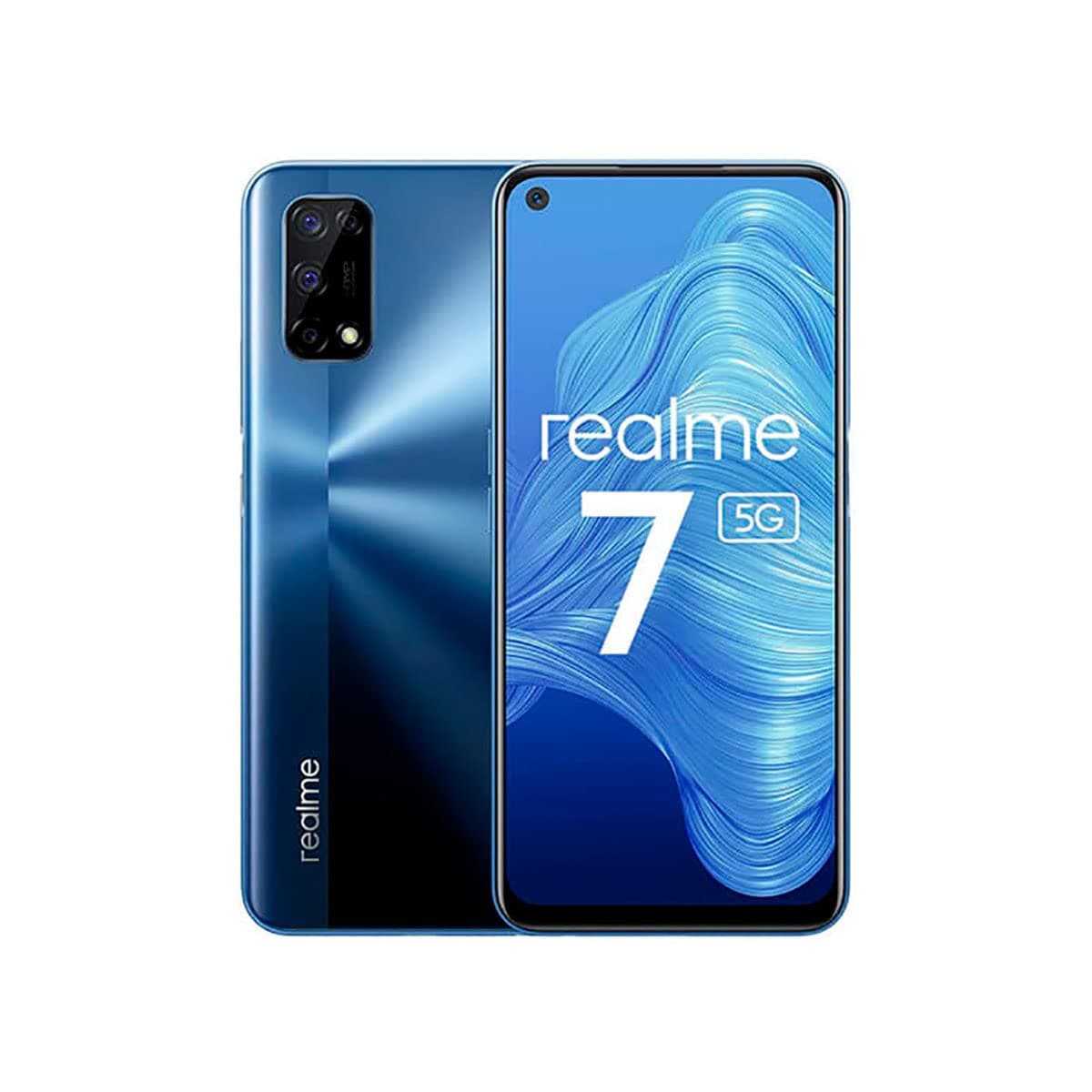Realme 7 Dual-SIM 128GB ROM + 6GB RAM (Only GSM | No CDMA) Factory Unlocked 5G Smartphone (Mist Blue) - International Version