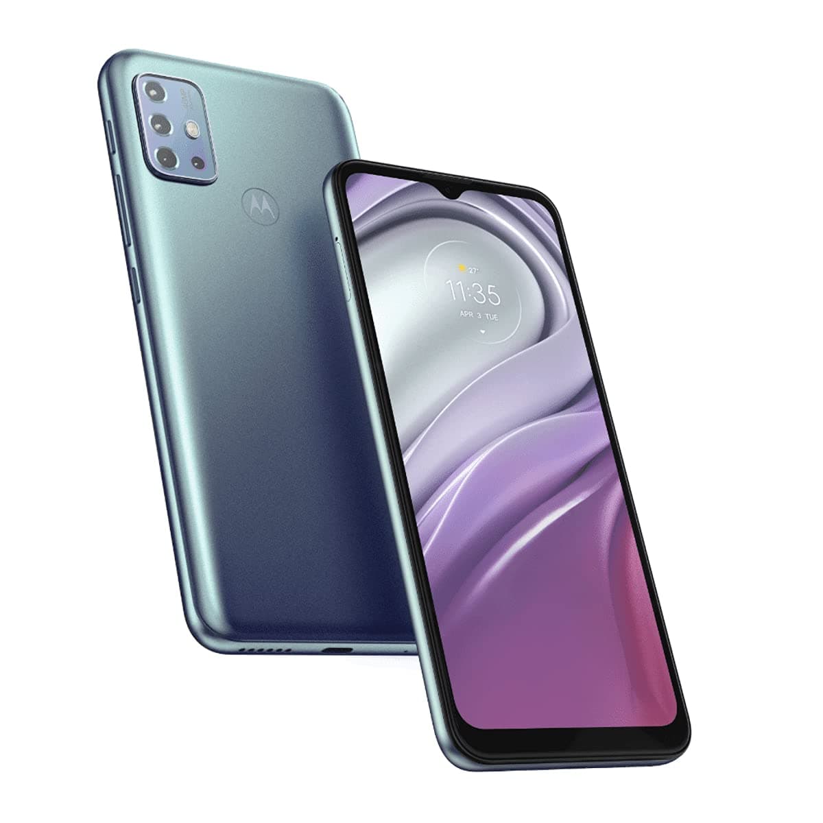 Motorola Moto G20 Dual-SIM 64GB ROM + 4GB RAM (GSM Only | No CDMA) Factory Unlocked 4G/LTE Smartphone (Breeze Blue) - International Version