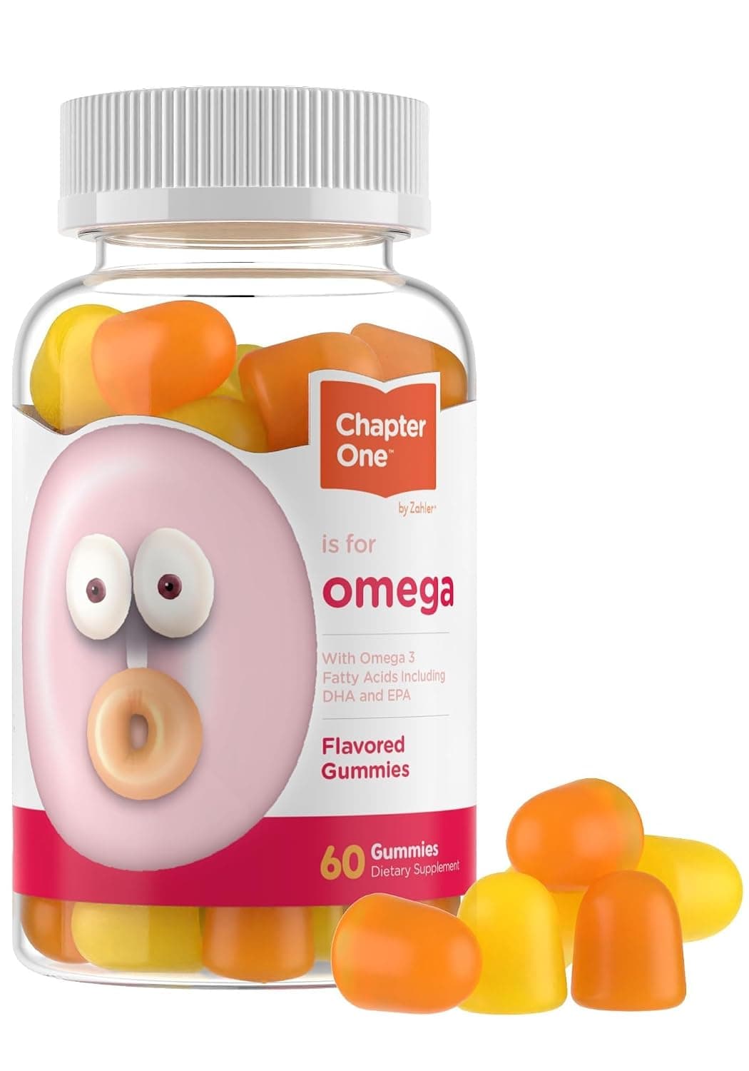 Zahler Chapter One Chewable Omega 3 Gummies for Kids, 60 Gummies