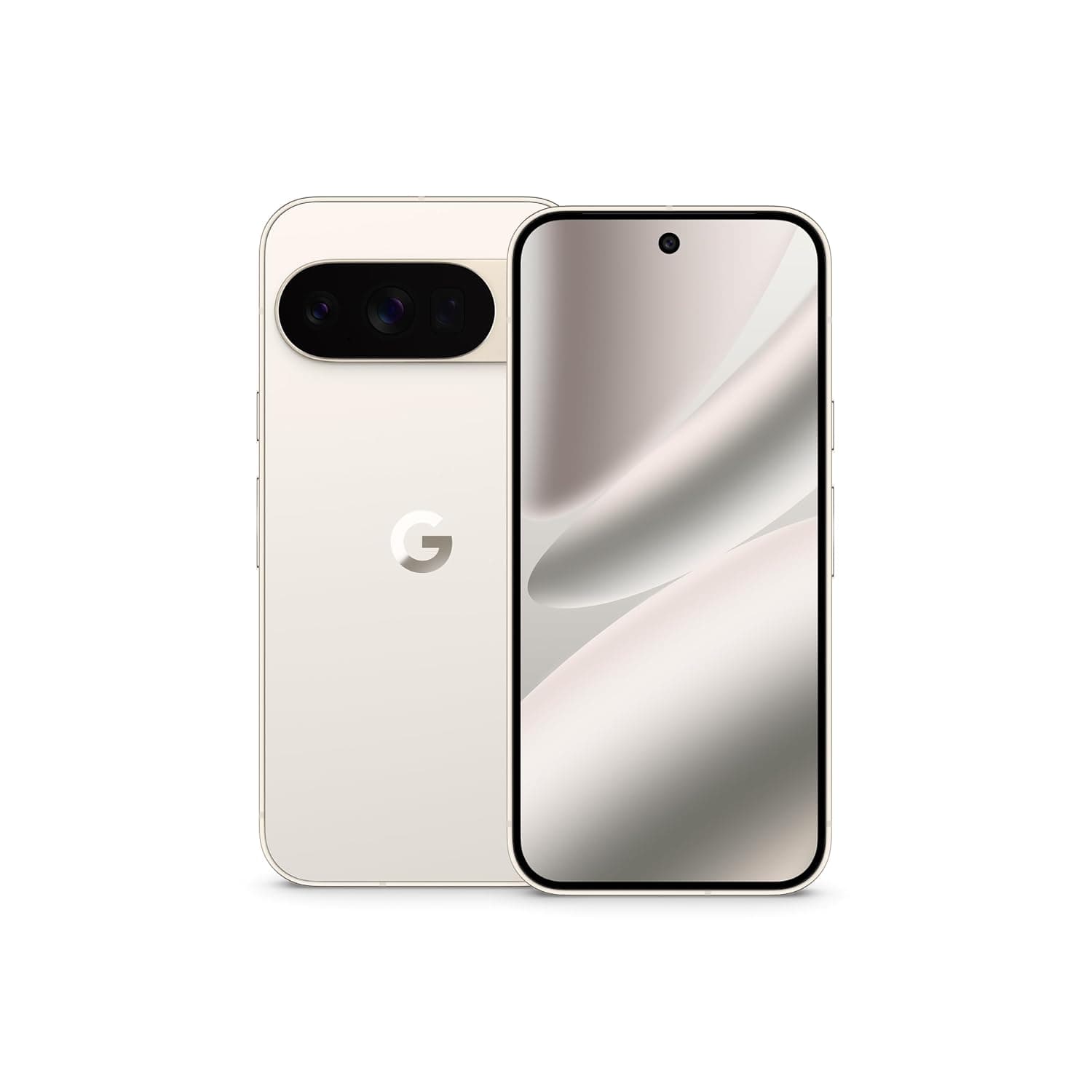 Google Pixel 10 Pro - Unlocked Android Smartphone - Gemini AI Assistant, Triple Rear Camera System, Fast-Charging 24+ Hour Battery, and 6.3" Super Actua Display - Porcelain - 128 GB (2025 Model)