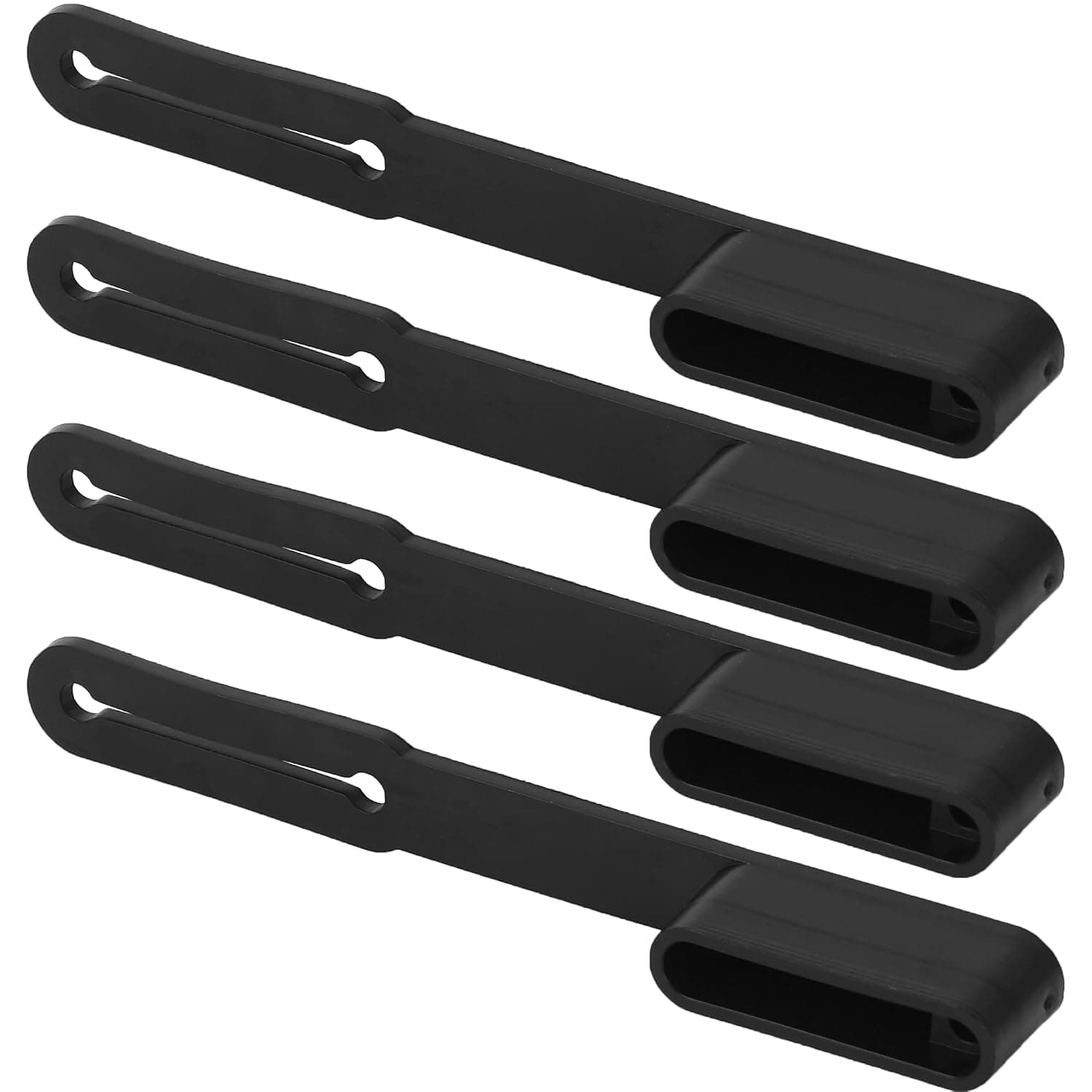 5-Pin Flat Trailer Wiring Harness Dust Cover, 4-Pack Vehicle Side Plug Protectors, Durable Rubber Weatherproof Caps for Towing Hitch Receiver, Rust Water Dirt Resistance, Black