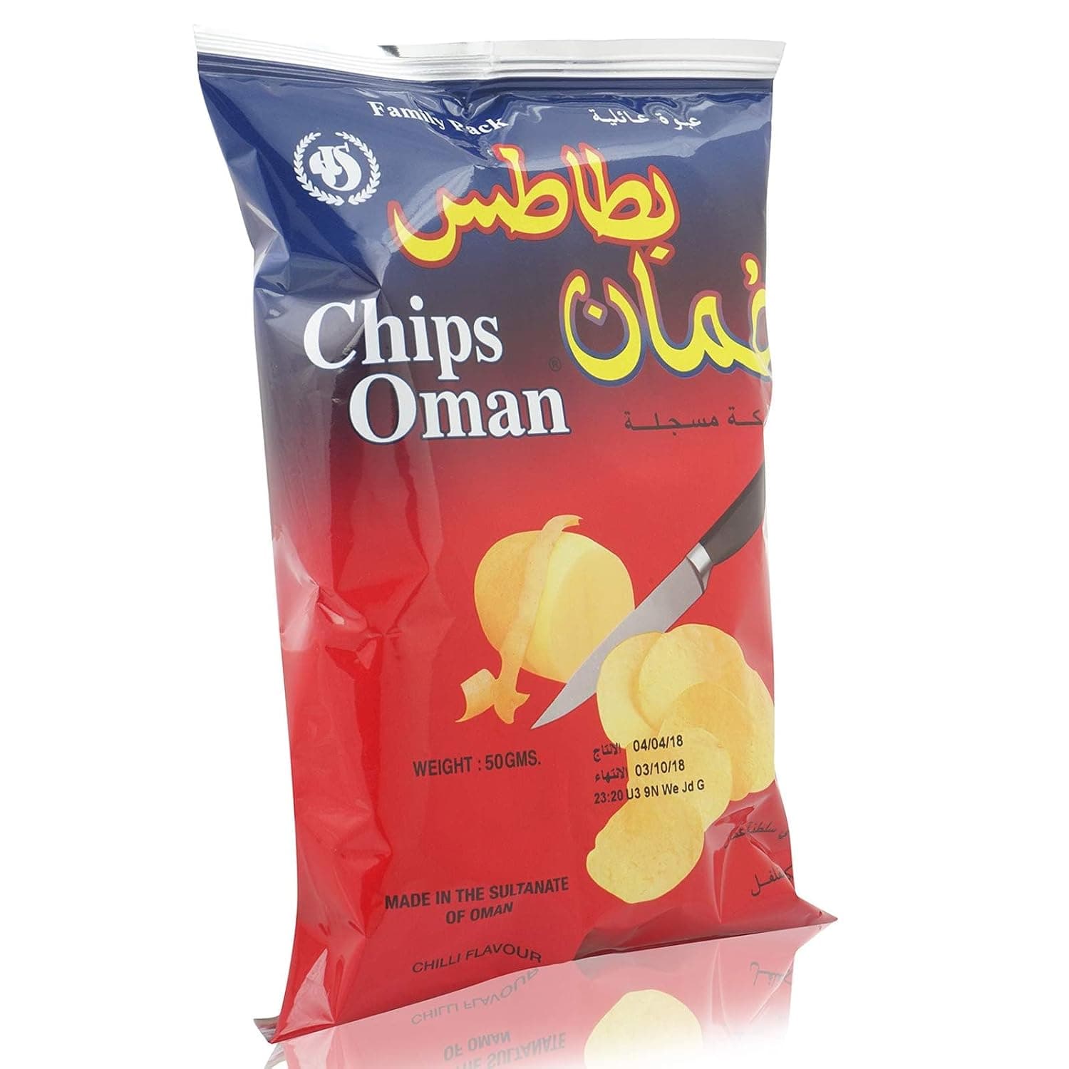 Chips Oman Potato Chips Chilli Flavor - 50g